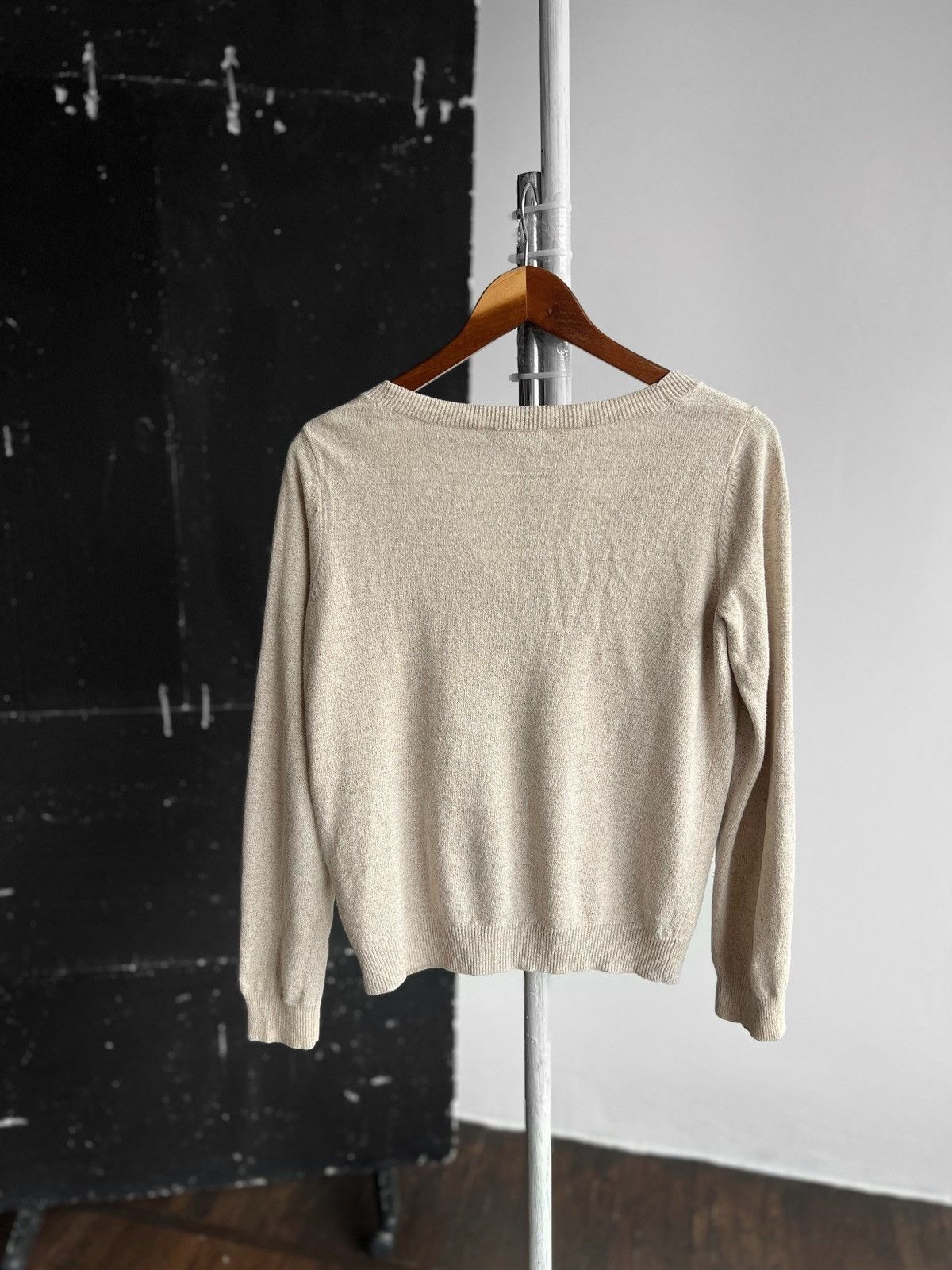 A.P.C. A.P.C. Rue Madame Paris Beige Cotton Linen LS Cardigan Size XS / US 0-2 / IT 36-38 - 5 Thumbnail