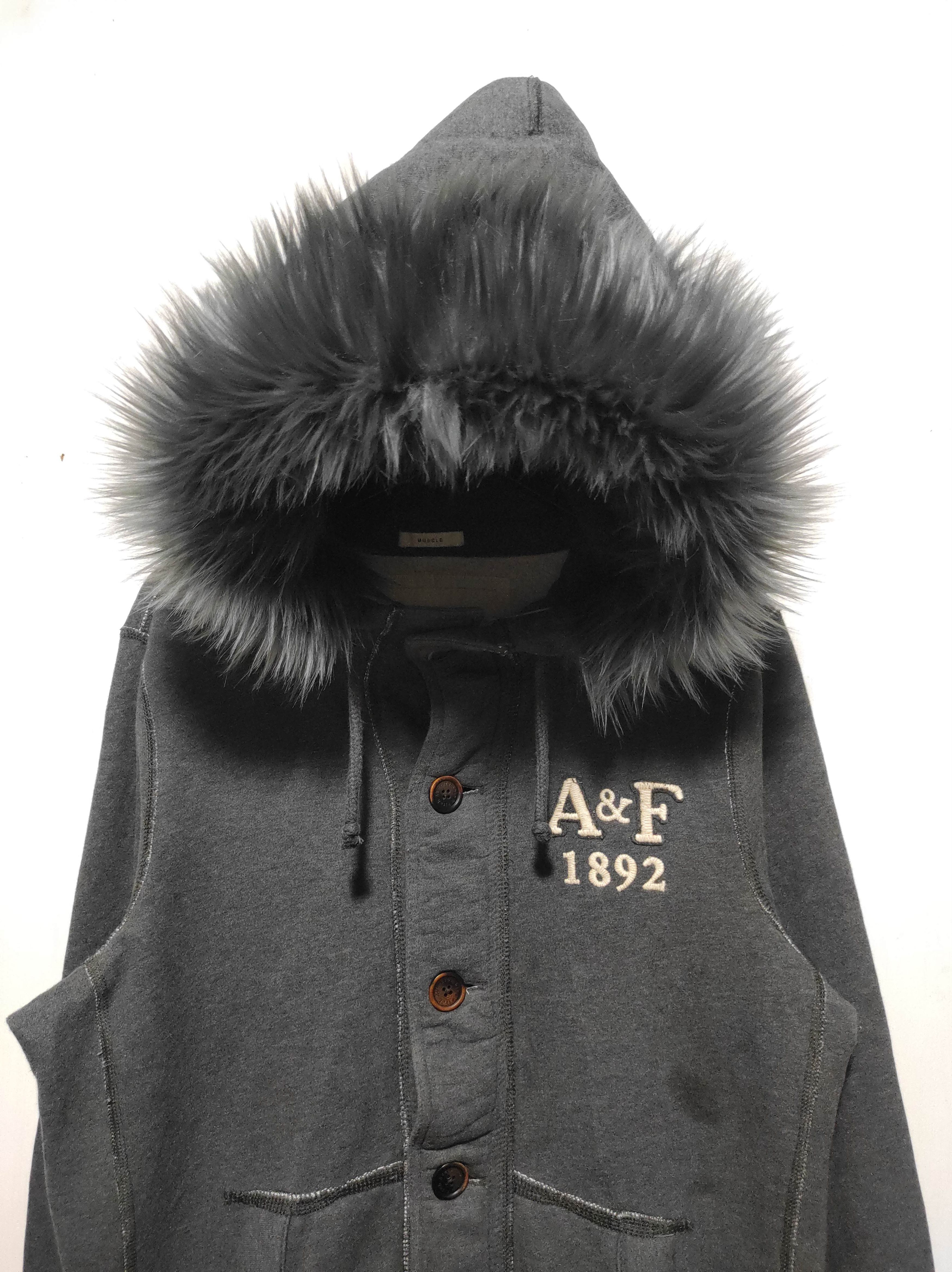 Abercrombie & Fitch Abercrombie button Fur Hoodie LGB IfSixWasNine style Size US XL / EU 56 / 4 - 3 Thumbnail