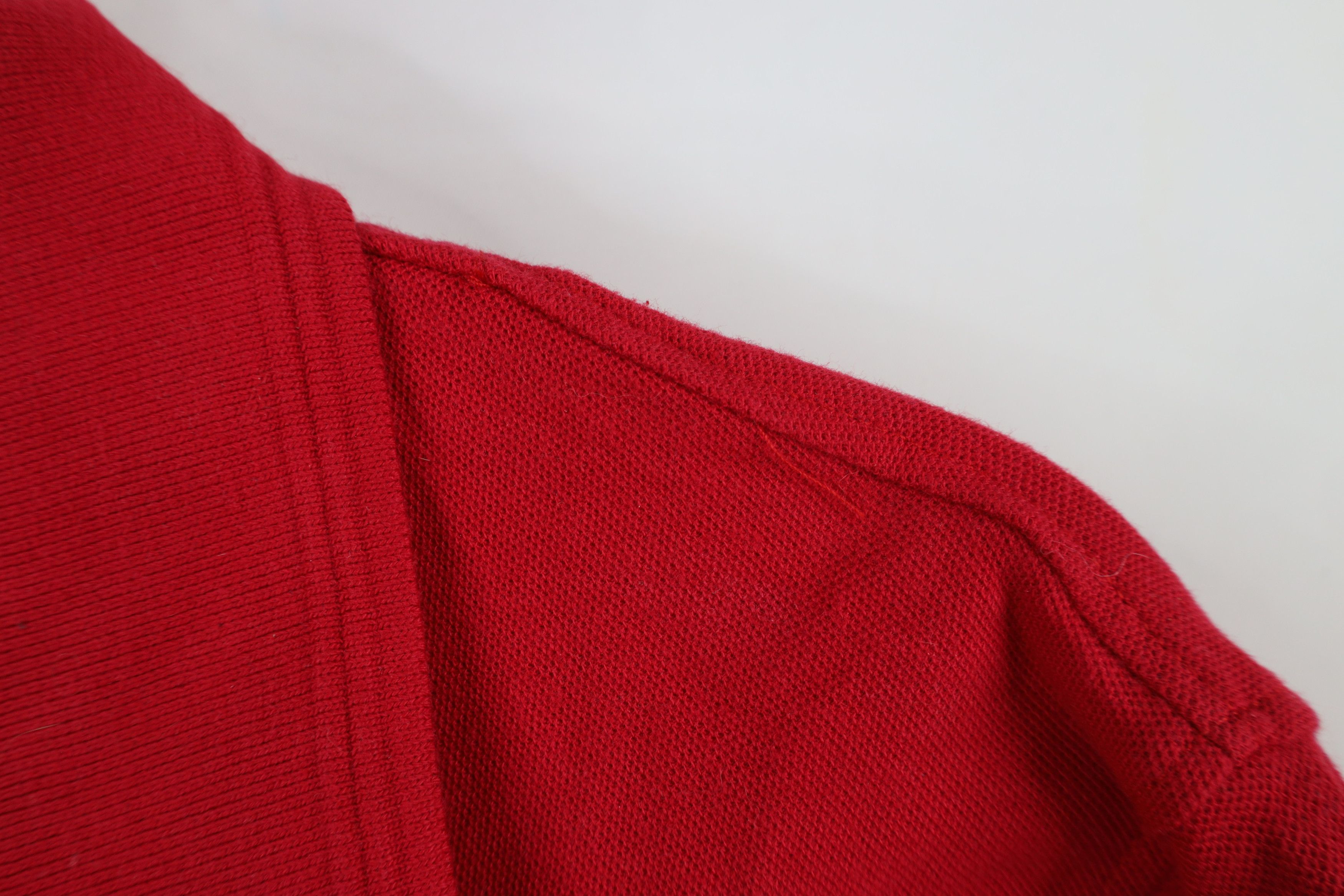 Vintage Vintage 90s Streetwear Blank Cotton Knit Golf Polo Shirt Red Size US M / EU 48-50 / 2 - 4 Thumbnail