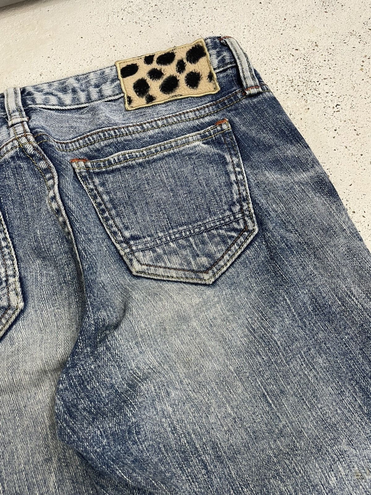 Acid Wash Rusty Skinny Japan Denim