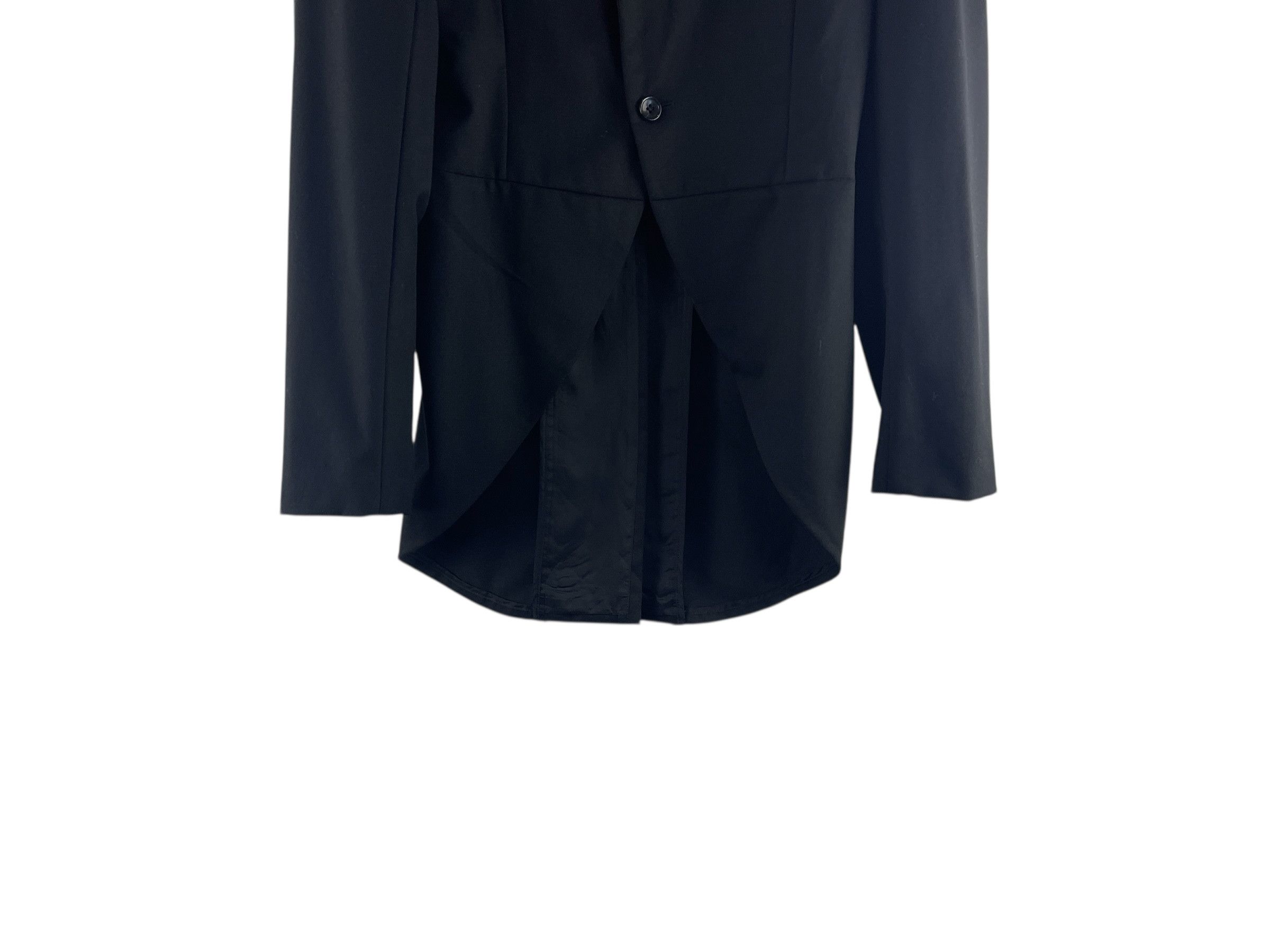 Comme des Garcons CDG BLACK Curved Panel Wool Blazer Japanese Avant Tailoring Size S / US 4 / IT 40 - 9 Thumbnail