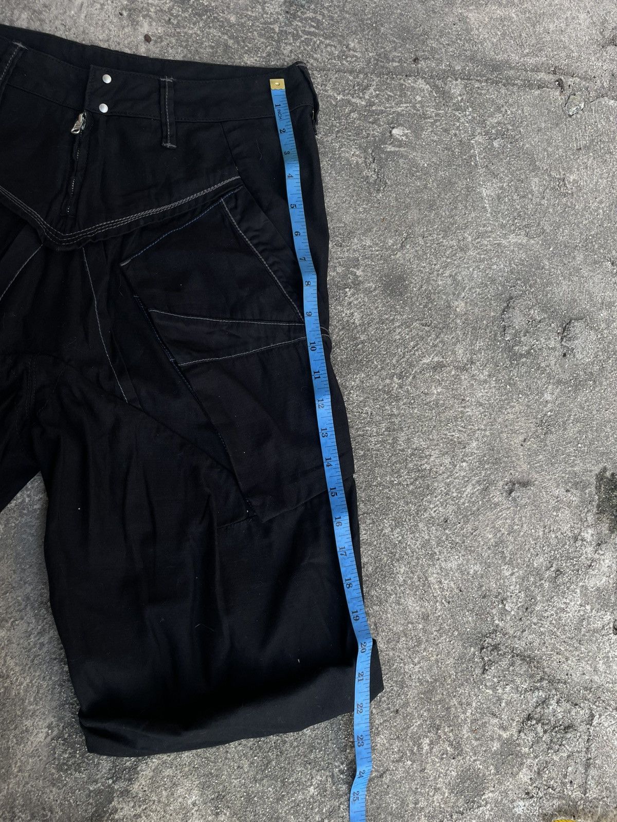 Marithe + Francois Girbaud Marithe & Francois Girbaud Drop Crotch Avant-garde Shorts Size 28" / US 6 / IT 42 - 12 Thumbnail
