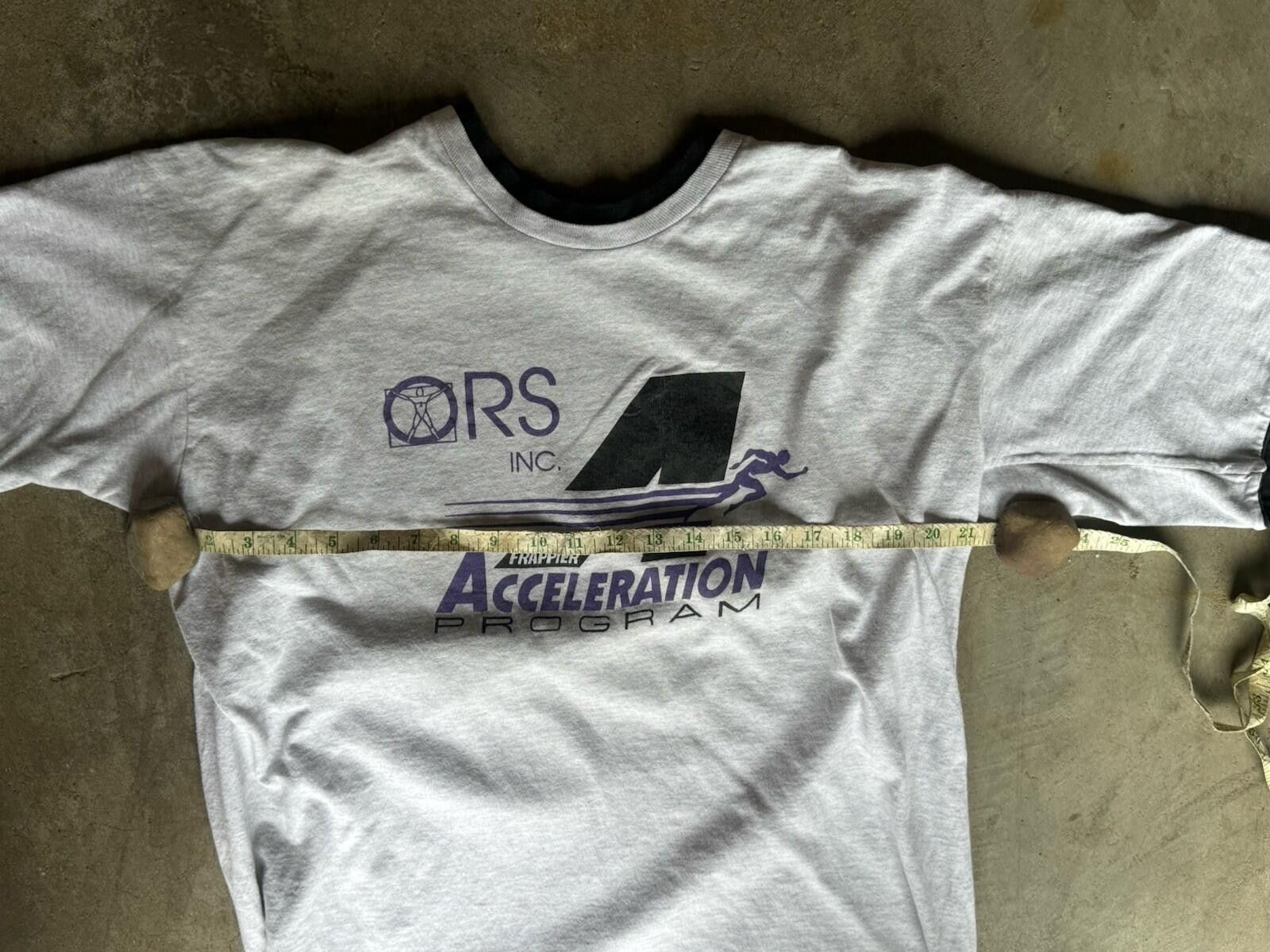 Vintage Vintage 90s ORSR Graphic Ringer T-Shirt XL Single Stitch USA Size US XL / EU 56 / 4 - 5 Thumbnail