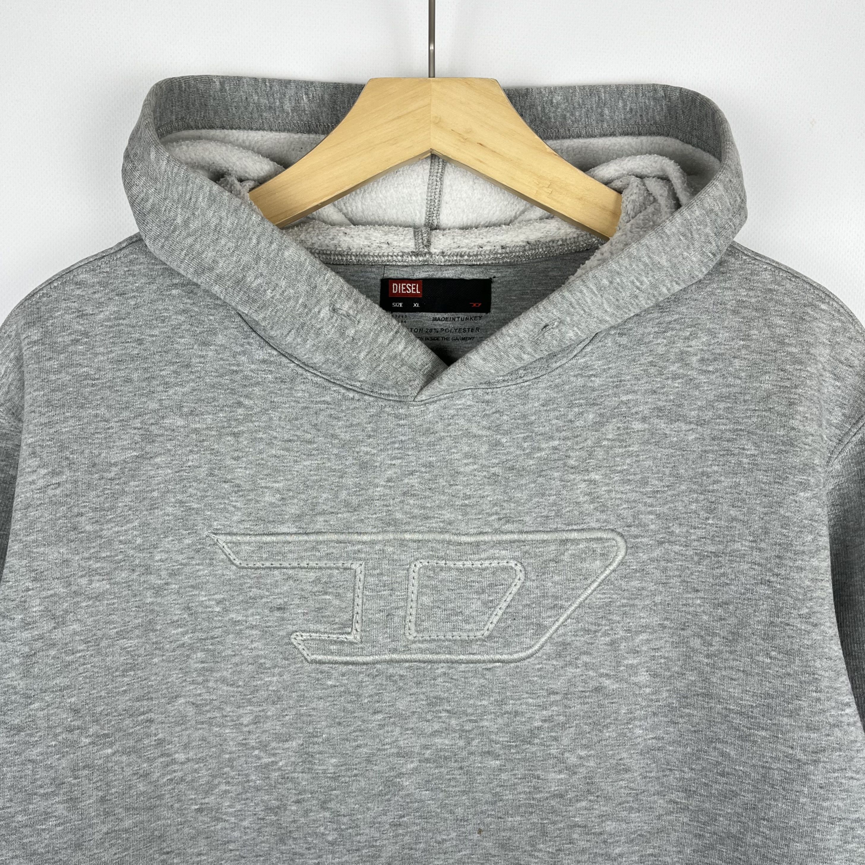 Diesel Vintage Diesel D Big Logo Hoodie 90’s Size US L / EU 52-54 / 3 - 3 Thumbnail