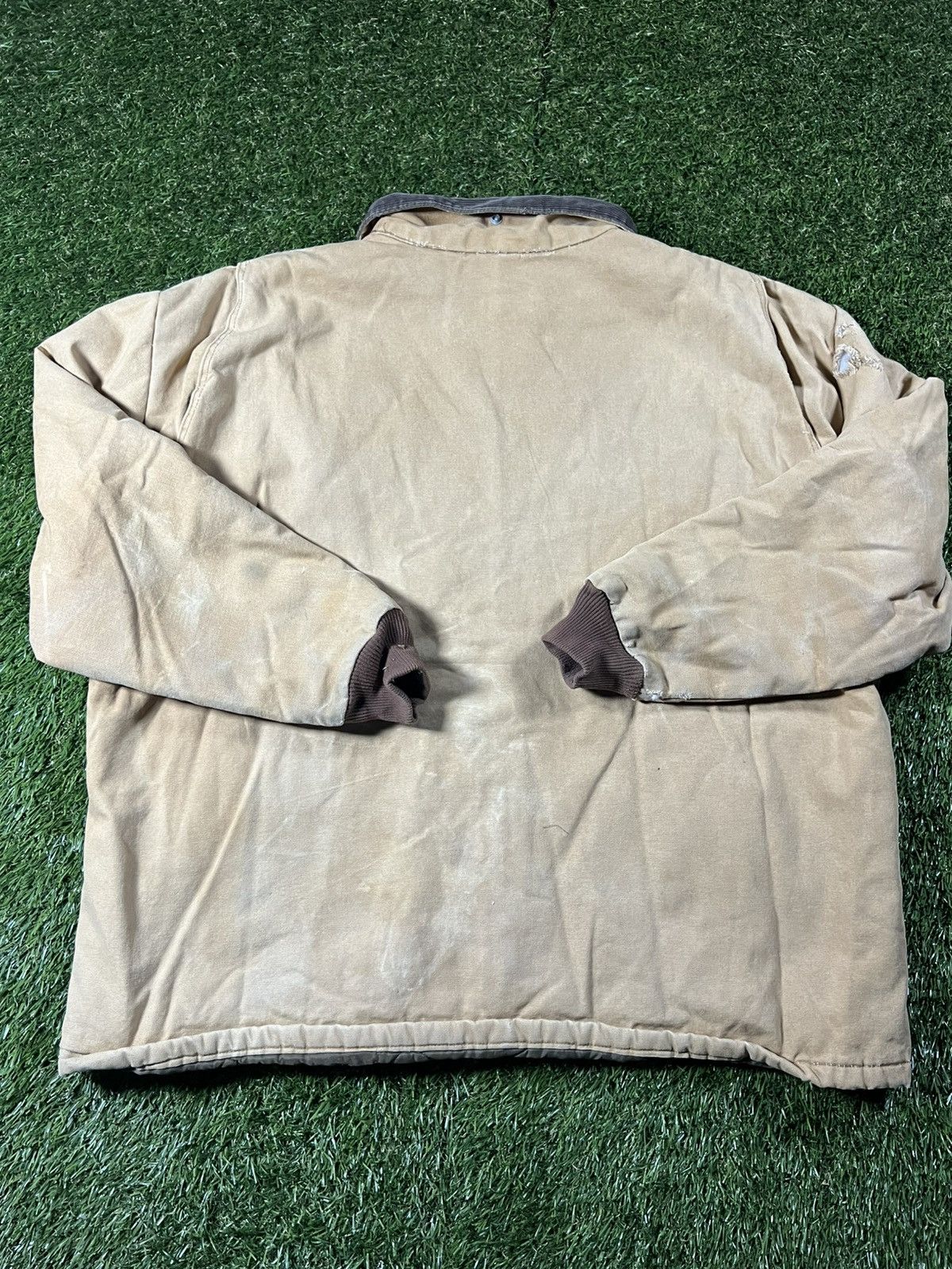 Carhartt Vintage 90s Carhartt Styled Distressed Boxy Detroit Jacket Size US XXL / EU 58 / 5 - 3 Thumbnail