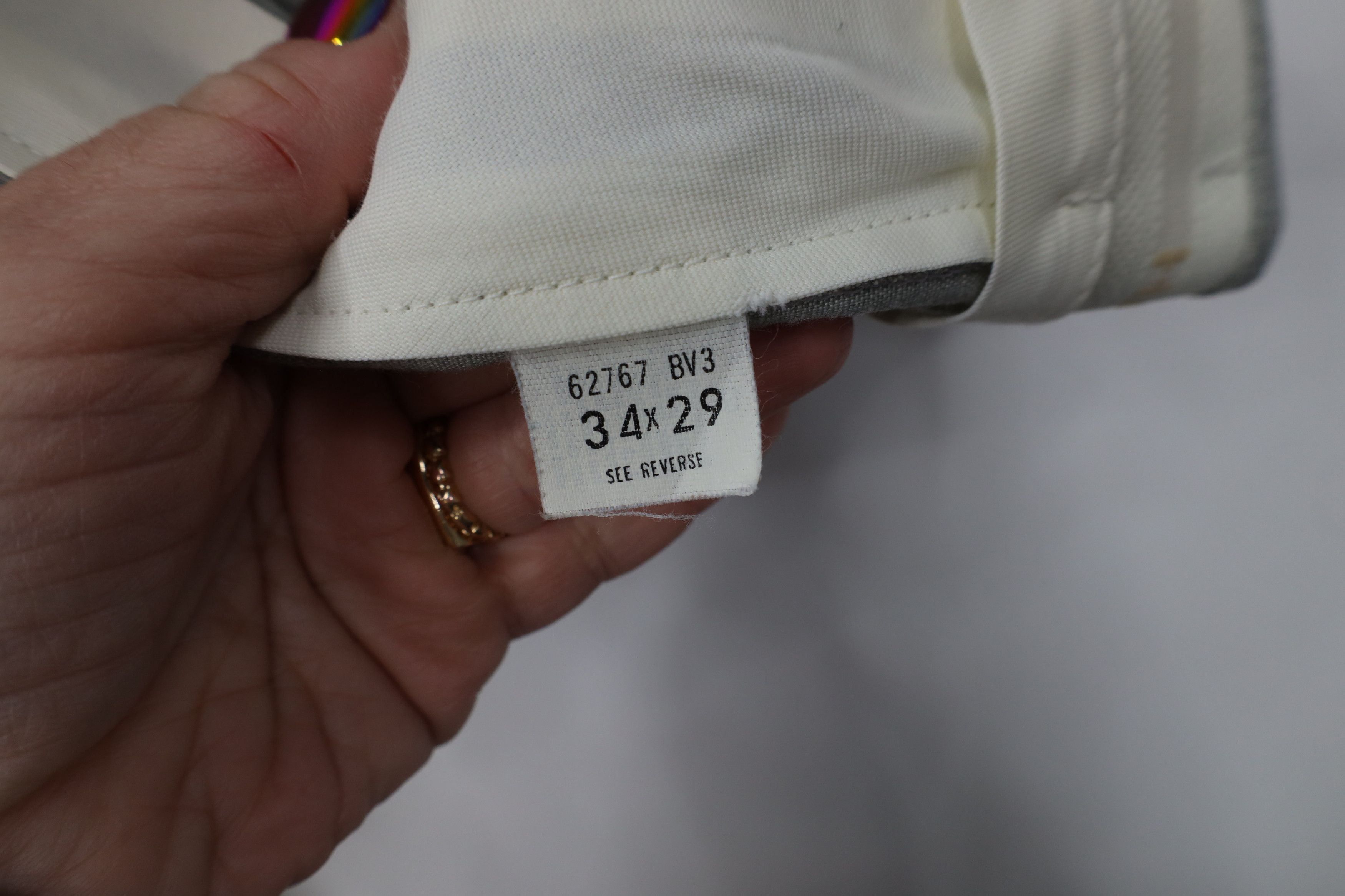 Vintage Vintage 70s Streetwear Rayon Gabardine Blend Wide Leg Pants Size US 34 / EU 50 - 7 Thumbnail
