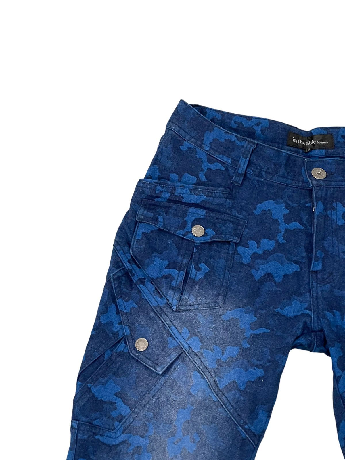 Japanese Brand Slim Bush Pant In The Attic Camo Stretch 6🟦9 Size US 31 - 6 Thumbnail