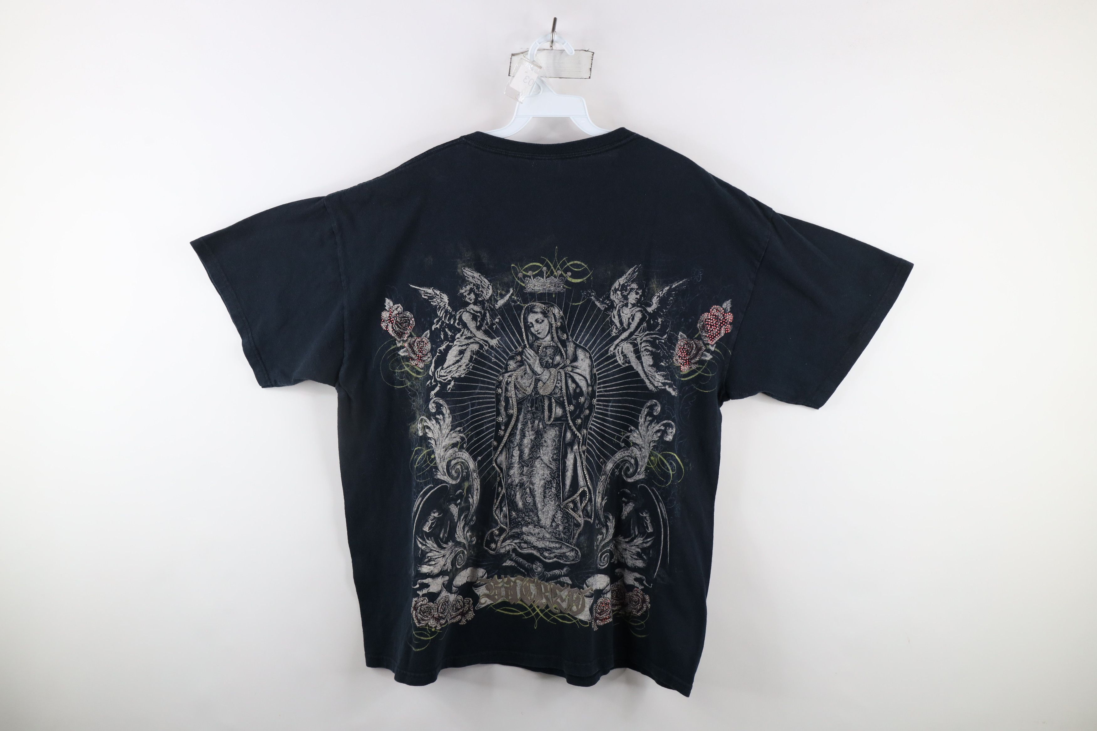 Vintage Vintage Streetwear Mary Angels Rose Flower UFC MMA T-Shirt Size US XL / EU 56 / 4 - 7 Thumbnail