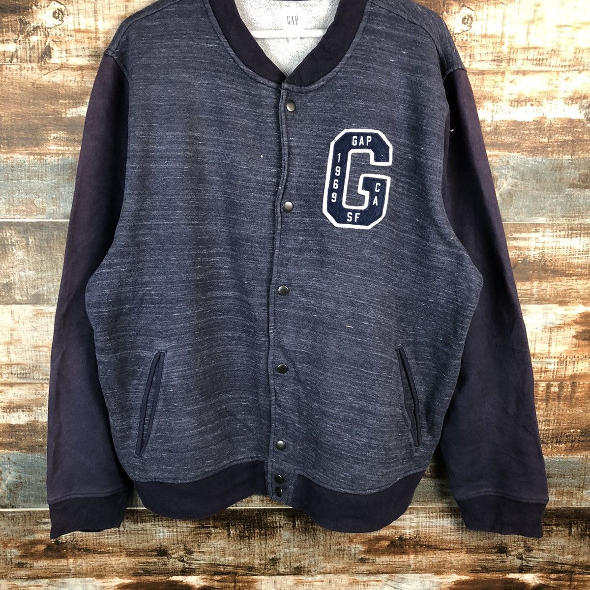 Gap Gap Dark Blue Bombers varsity Jacket #A1529 Size US XL / EU 56 / 4 - 3 Thumbnail