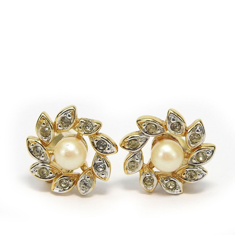 Other Nina Ricci Flower Earrings Metal Earrings DUTY FREE for USA