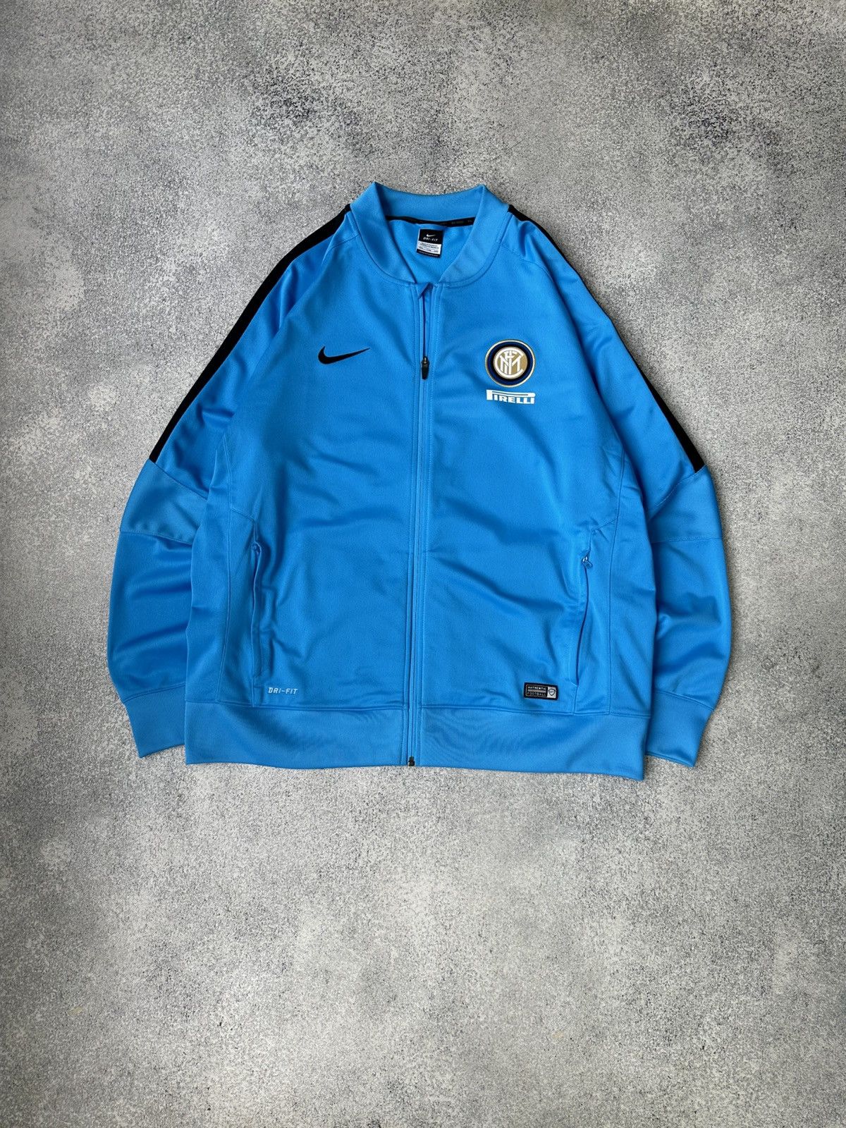 Nike × Vintage VTG Nike Internazionale Calcio Football Italy Track Jacket Size US XXL / EU 58 / 5 - 1 Thumbnail