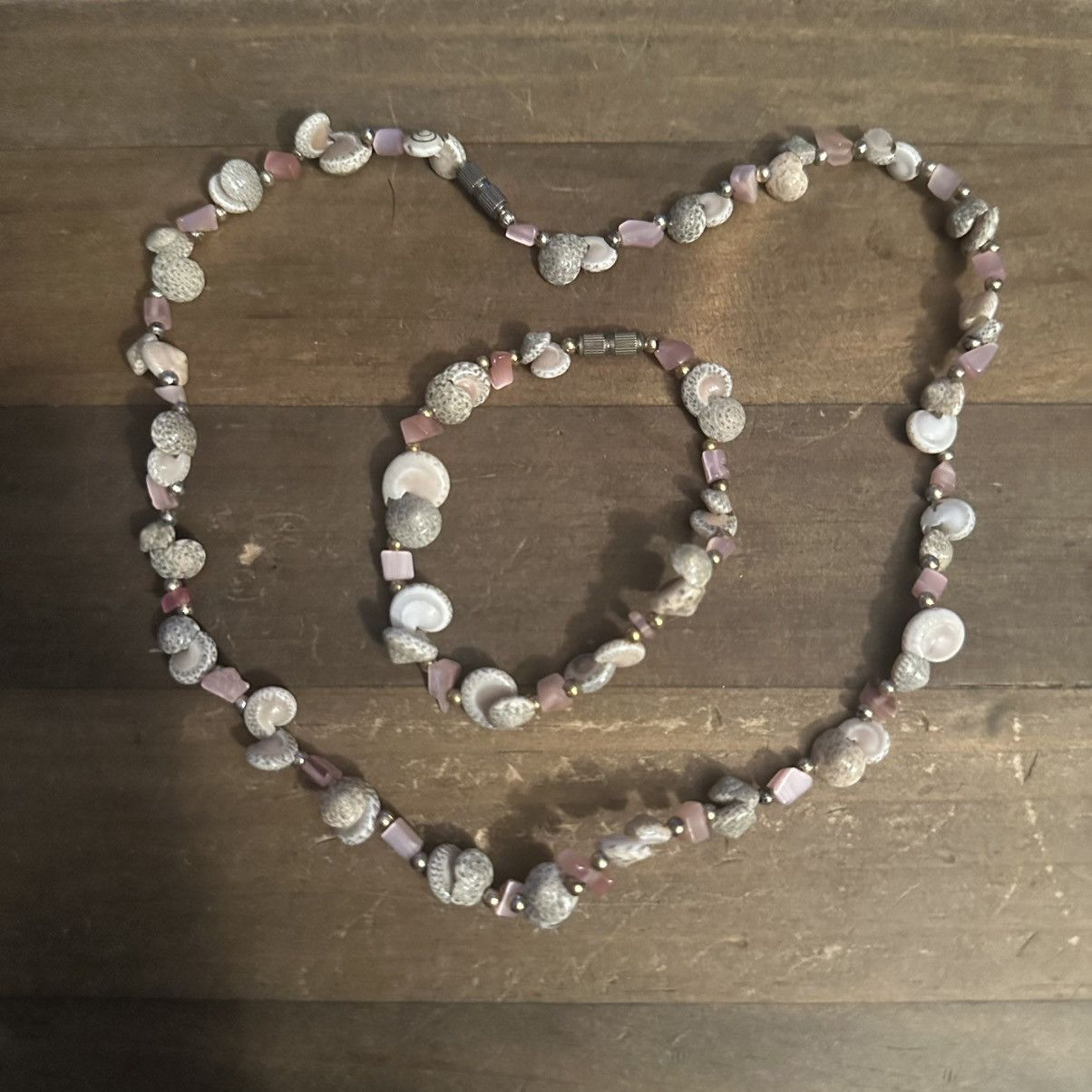 Vintage Vintage mini shells necklace and bracelet set Size ONE SIZE - 2 Thumbnail