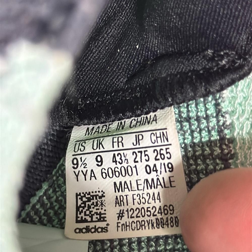 Adidas Adidas UltraBoost 19 Ice Mint Running Shoes Size 9.5 Men’s Size US 9.5 / EU 42-43 - 9 Thumbnail