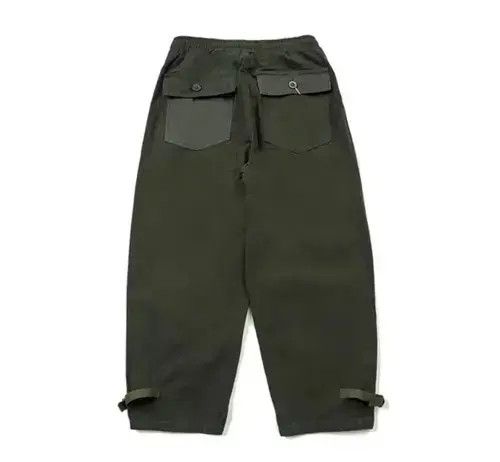 Japanese Brand 21SS Indigo Union Japan Green Patchwork Casual Jogger Pants Size US 30 / EU 46 - 2 Thumbnail