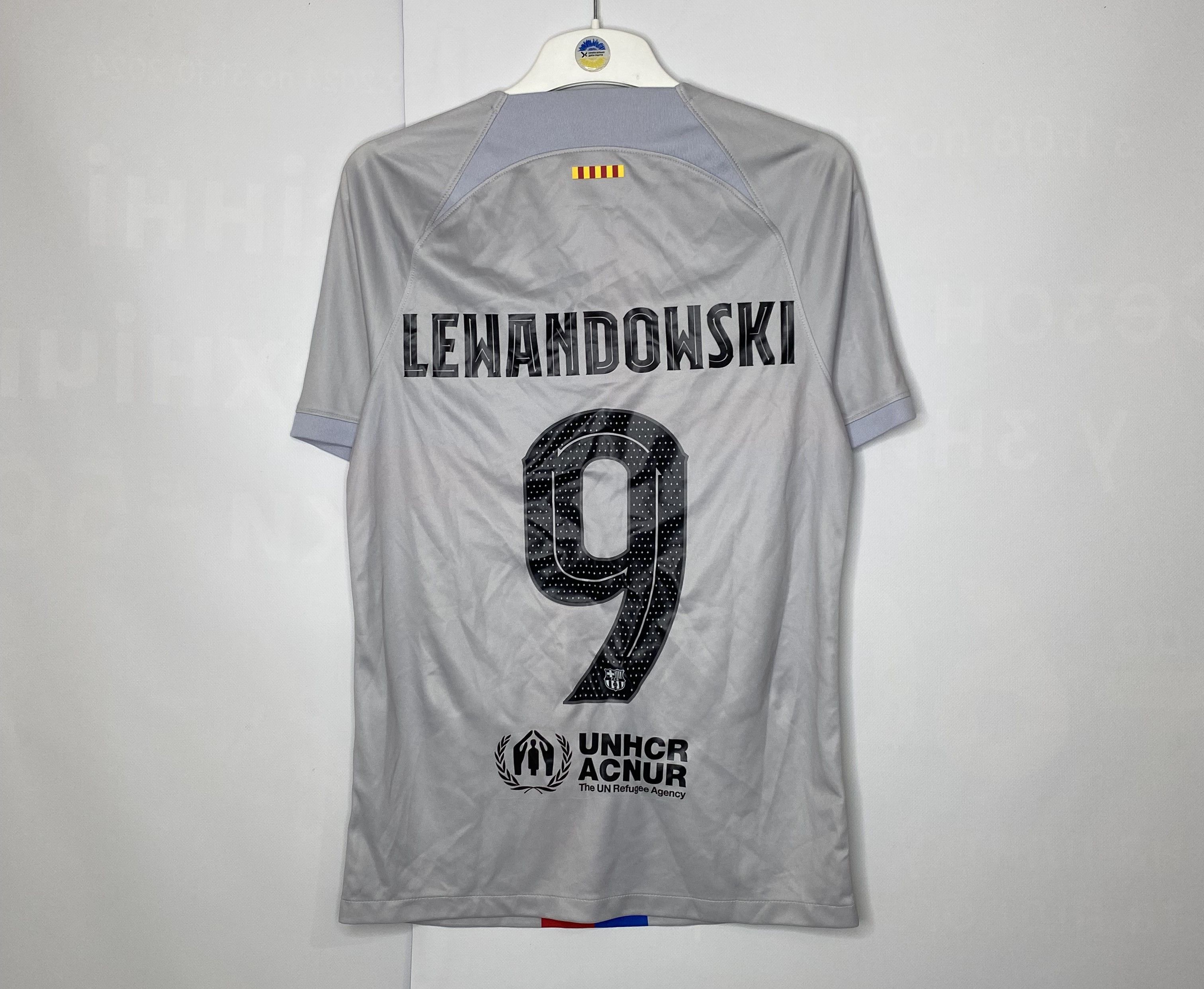 LEWANDOWSKI #9 BARCELONA 2023 THIRD FOOTBALL SHIRT SOCCER