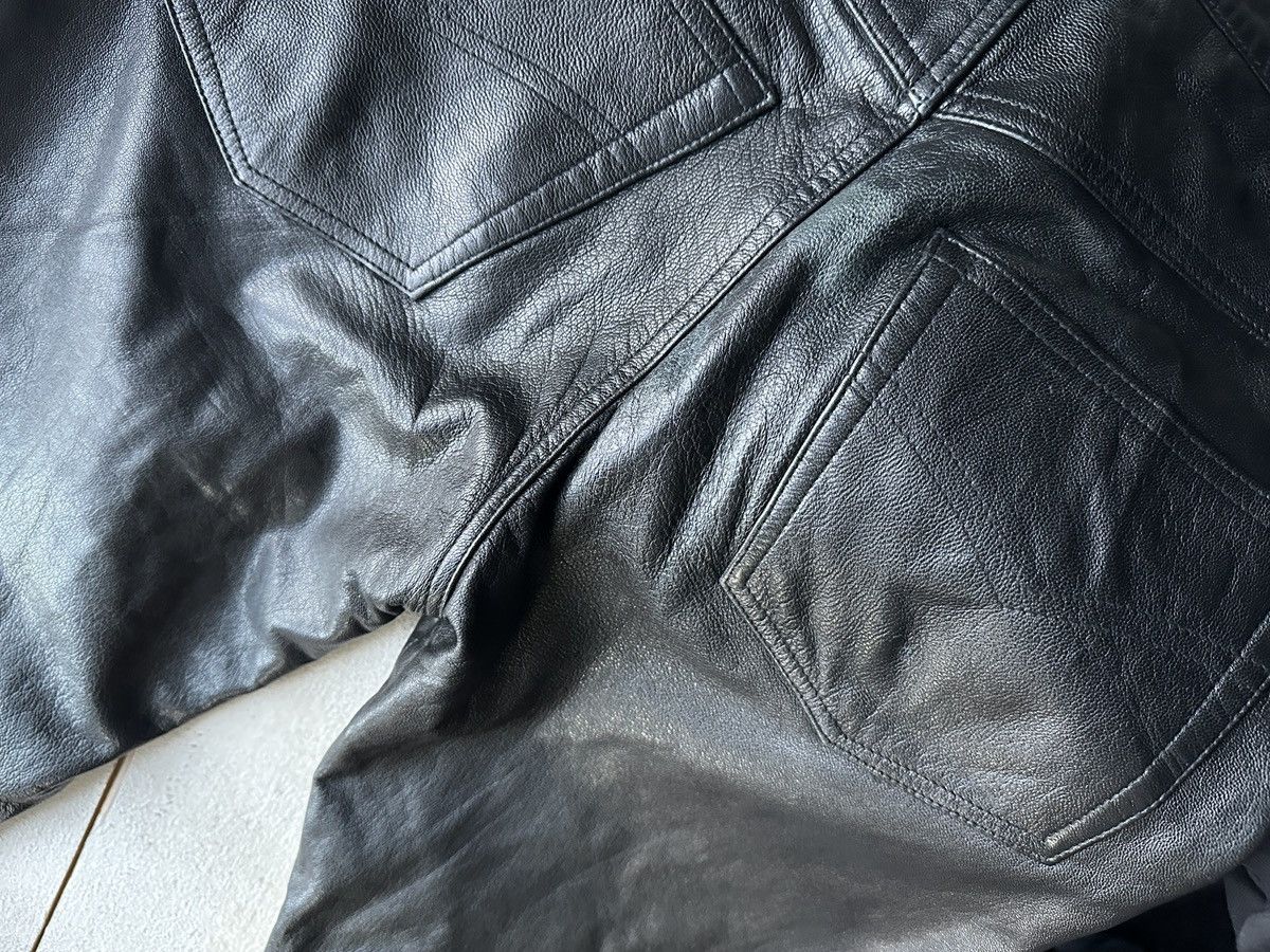 Leather 🚨GRAIL LEATHER PANTS RACING VNTG Cowboy Biker Leather Pants Size US 30 / EU 46 - 19 Thumbnail
