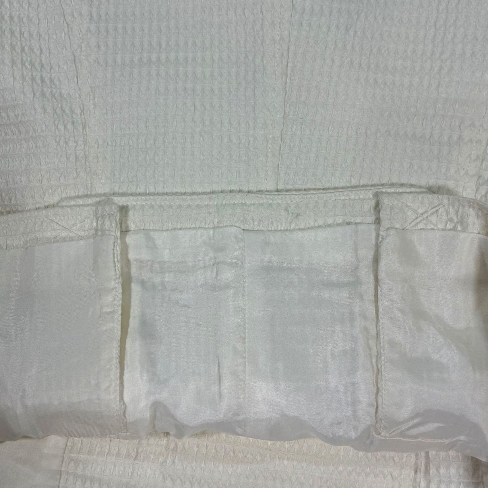 Talbots Talbots White Waffle Weave Double Breasted Blazer Jacket Women's Size 6 Shirt Blazer Womens Spring Summer Workwear Casual Size M / US 6-8 / IT 42-44 - 7 Thumbnail