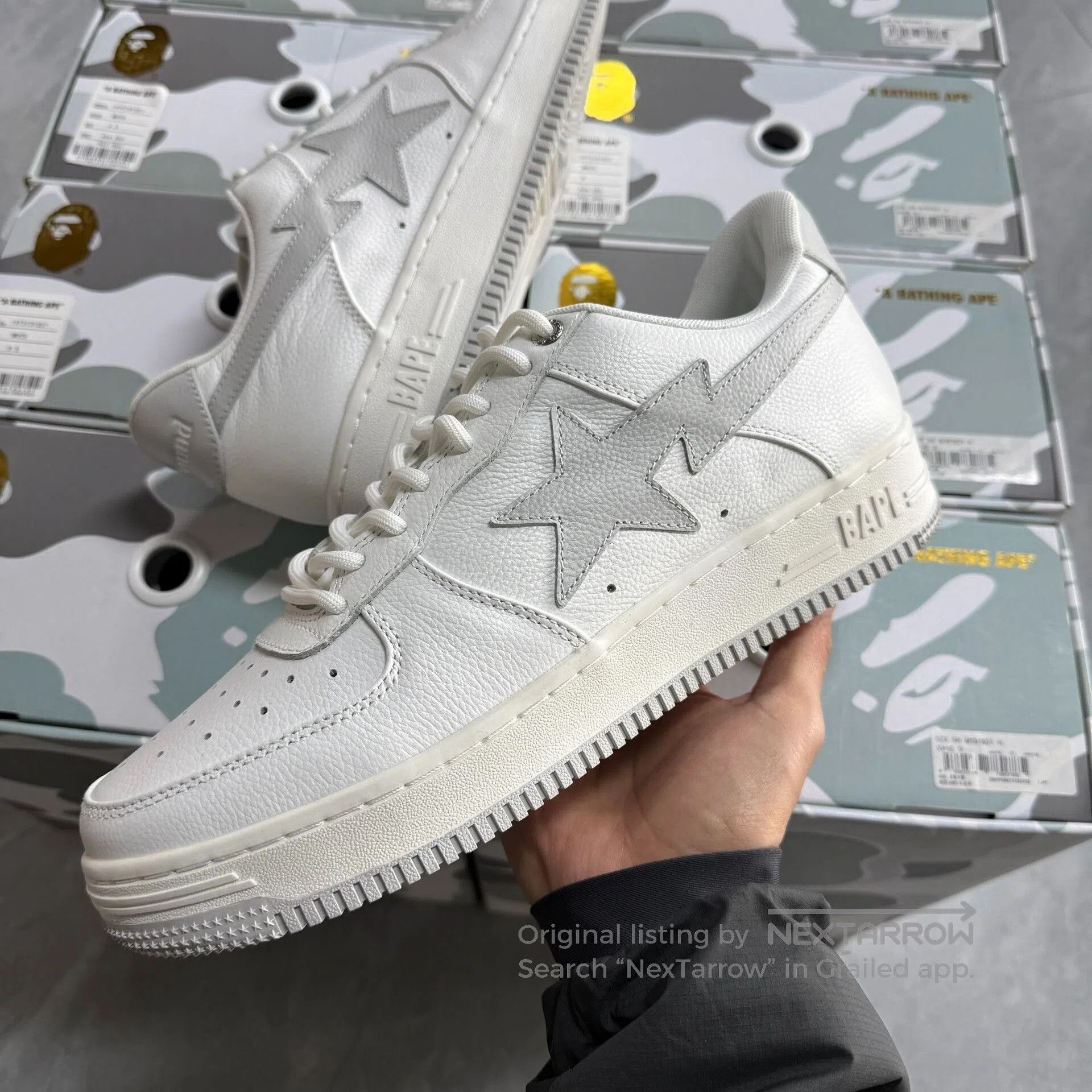 Bape JJJJound x BAPE STA Sneakers. Size US 10 / EU 43 - 1 Thumbnail