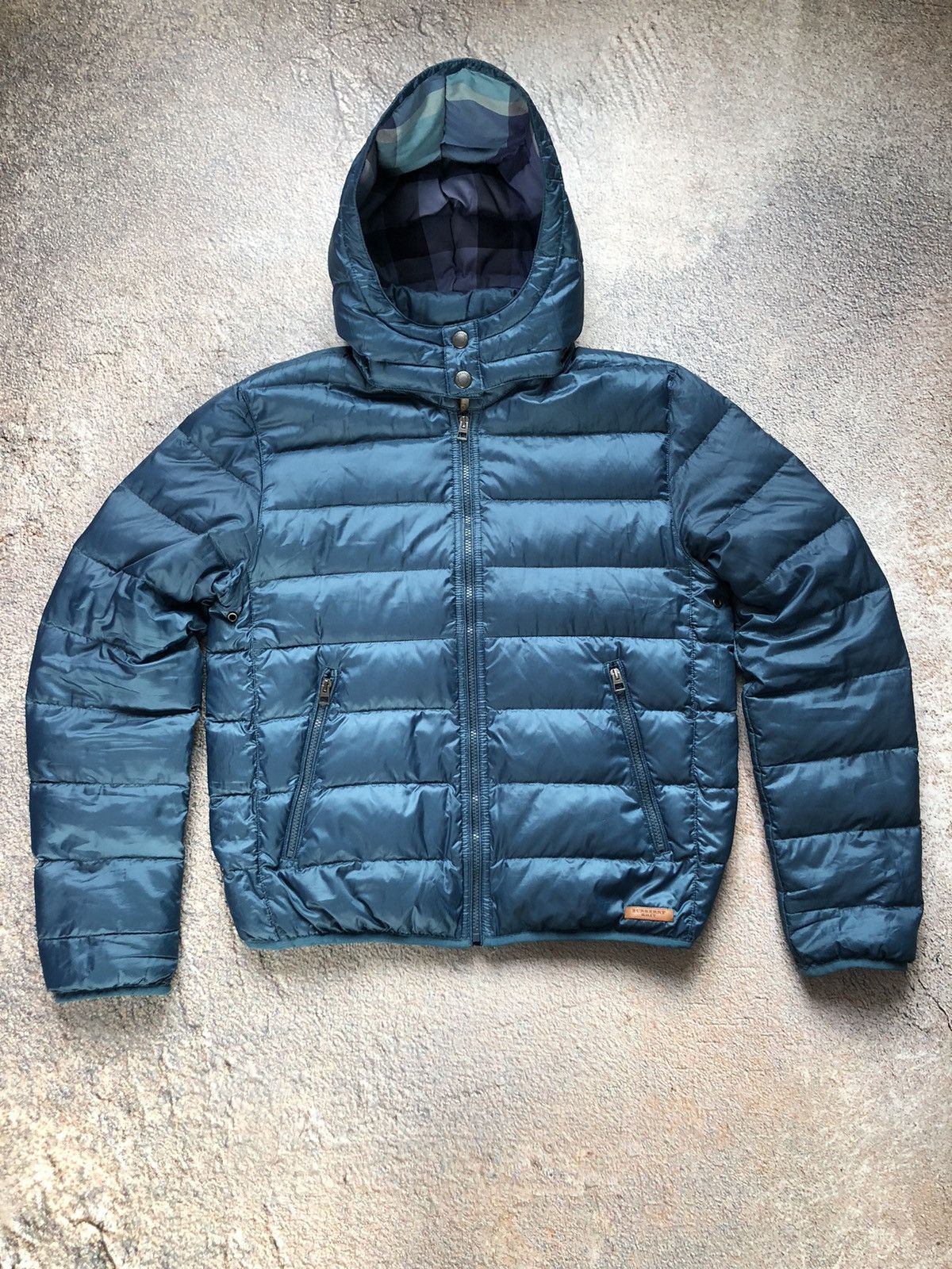 image of Puffer Burberry Brit in Blue, Men's (Size Large)