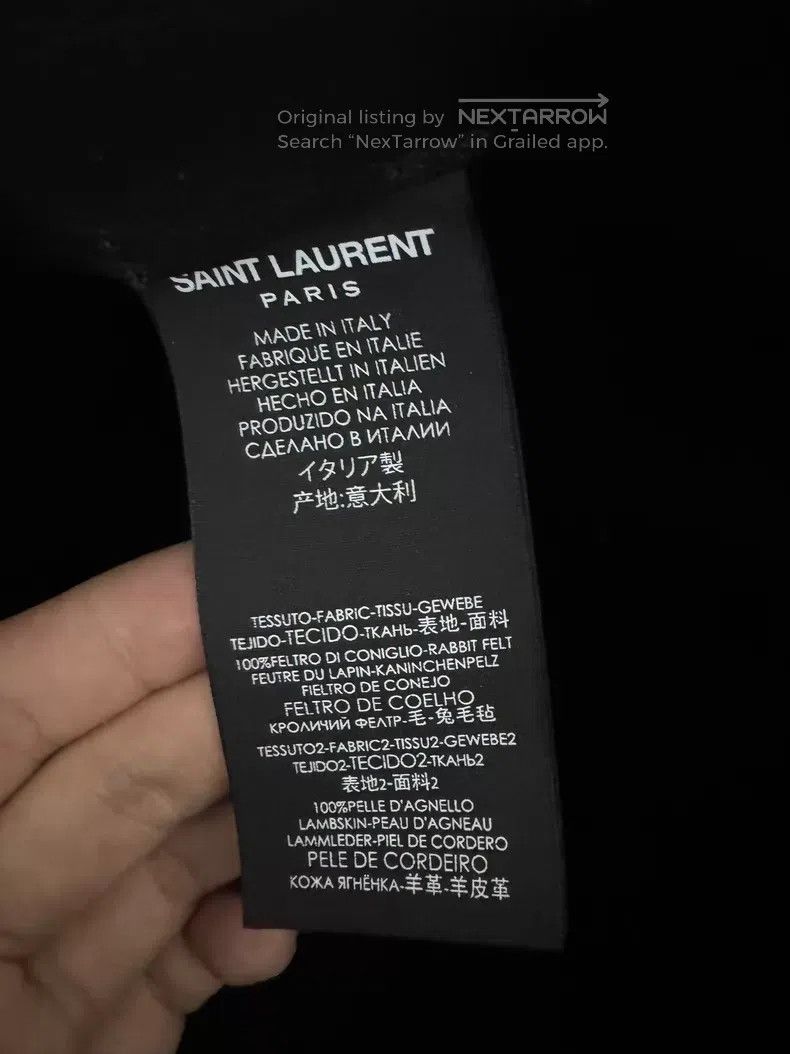 Saint Laurent Paris Saint Laurent Paris Top Hat i Size ONE SIZE - 3 Thumbnail