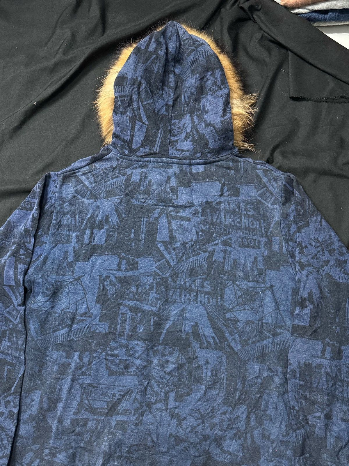 Hysteric Glamour × Japanese Brand × Le Grande Bleu (L.G.B.) FUR HOODIE BRIGHTNES FULL ART Size US M / EU 48-50 / 2 - 4 Thumbnail