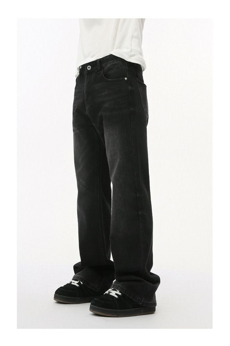 Japanese Brand × Jean Vintage flared black and grey washed denim trousers Size US 33 - 4 Thumbnail