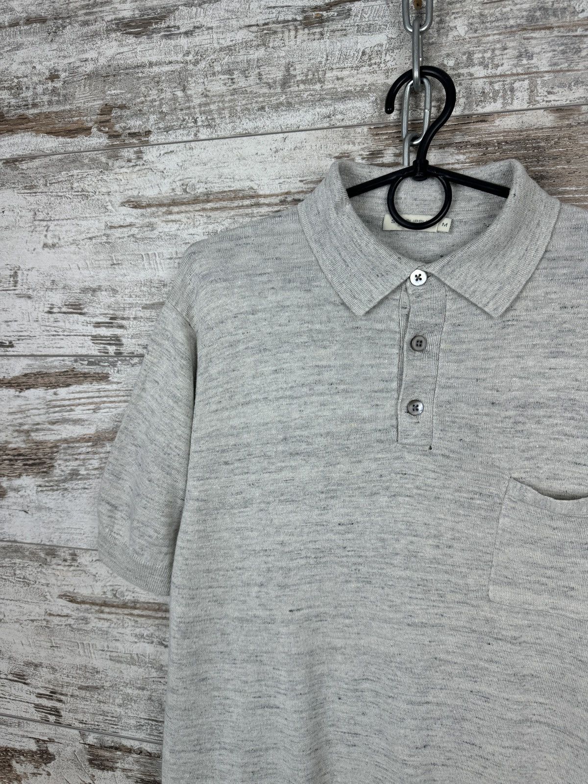 Suitsupply Mens Suitsupply linen cotton T-shirt luxury polos tee Size US M / EU 48-50 / 2 - 4 Thumbnail
