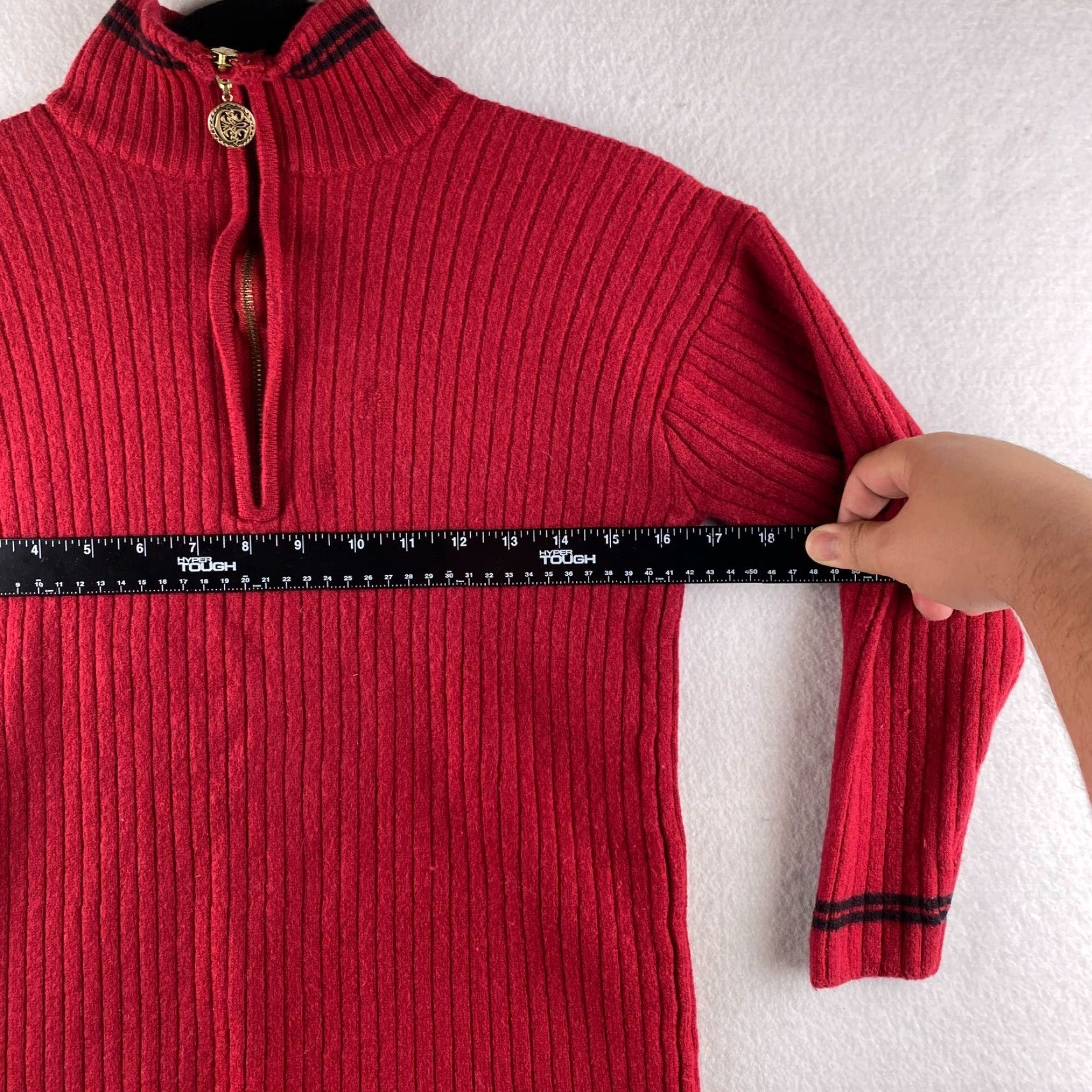 Vintage Classiques Entier Sweater Womens XS Extra Fine Merino Wool High Neck 1/4 Zip Size XS / US 0-2 / IT 36-38 - 3 Thumbnail