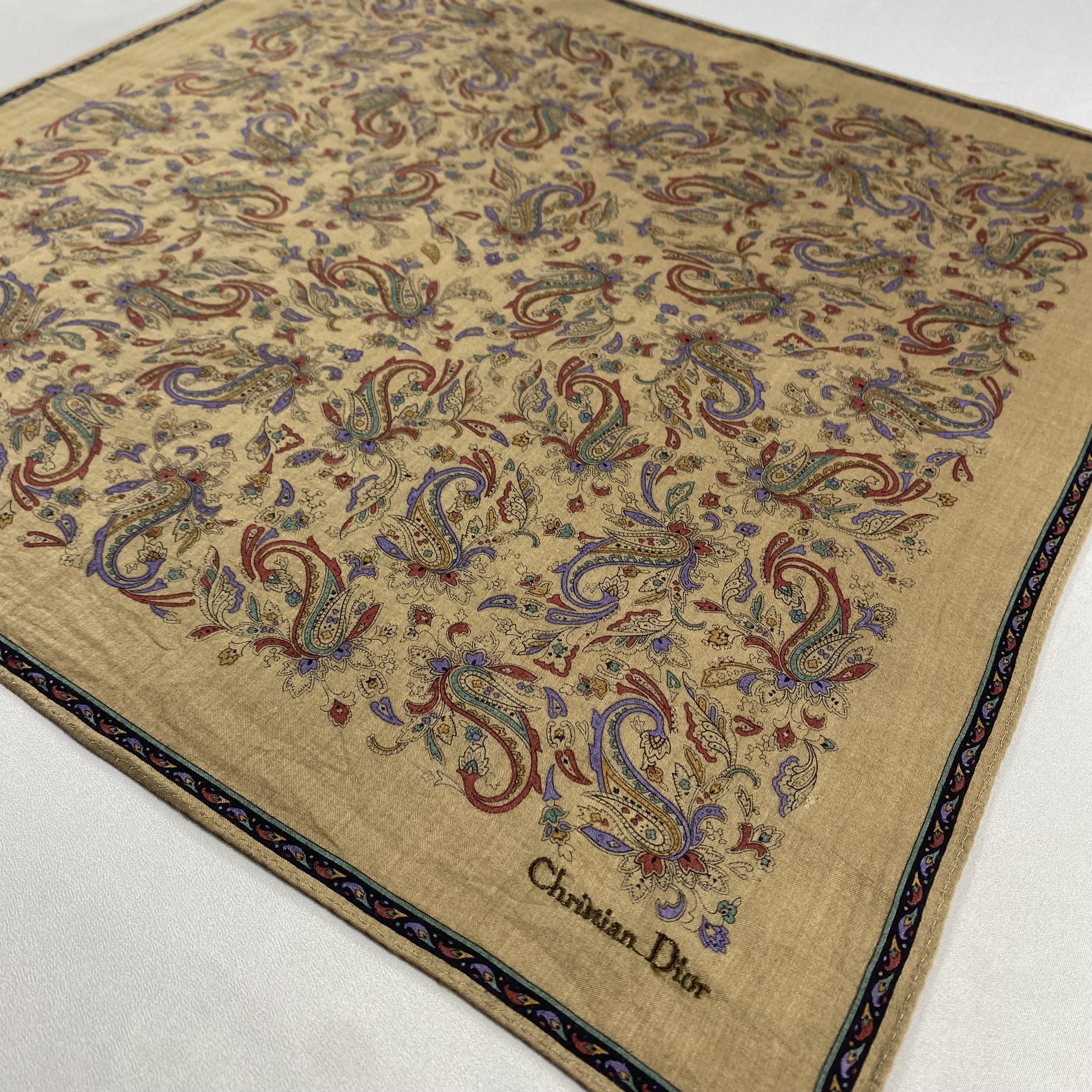 Vintage Christian Dior Monsieur Handkerchief / Neckerchief-P608 Size ONE SIZE - 2 Thumbnail