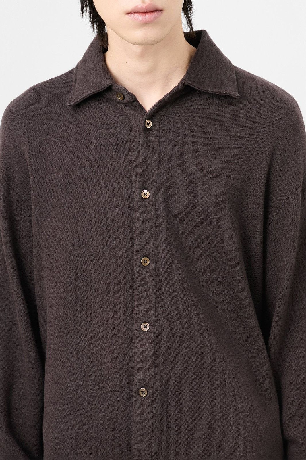 Our Legacy Our Legacy Recovery Shirt (Deep Brown Fuzzy Fleece) Size US M / EU 48-50 / 2 - 6 Thumbnail