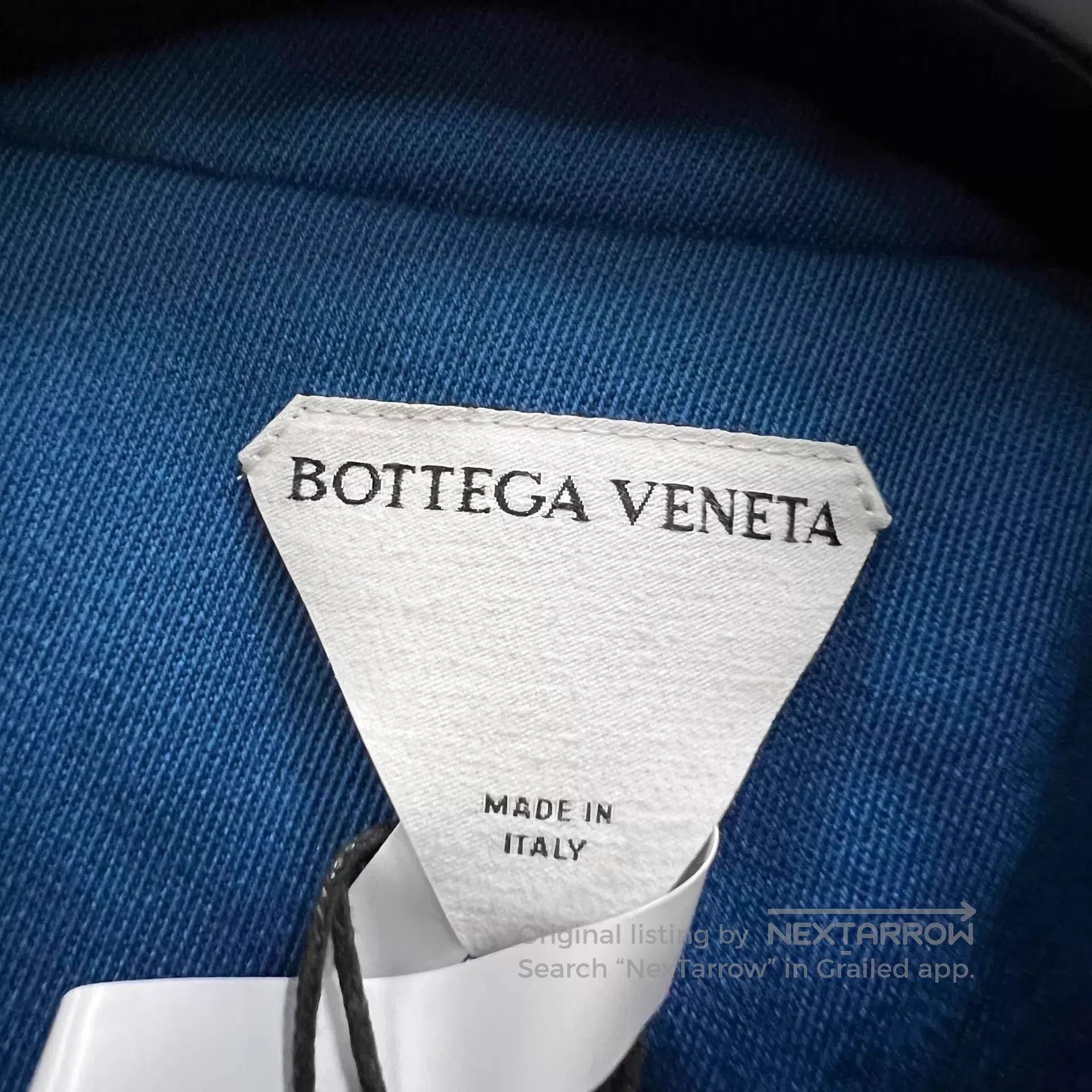 Bottega Veneta Blue Button-Up Light Jacket with Chest Pockets. Size US XS / EU 42 / 0 - 4 Thumbnail