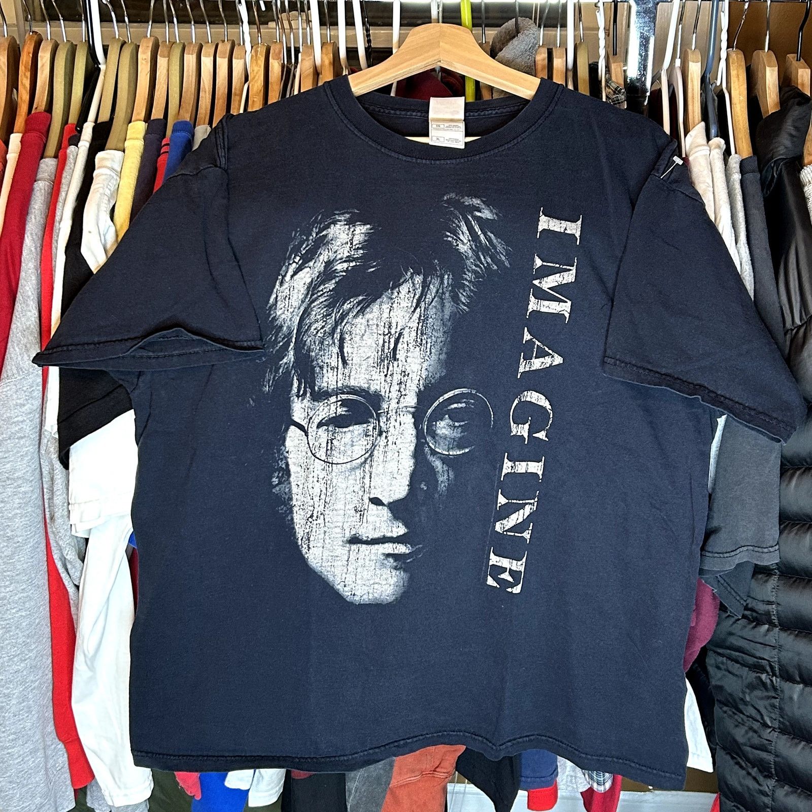 Fruit Of The Loom Y2K John Lennon Beatles T-Shirt XL Size US XL / EU 56 / 4 - 2 Thumbnail