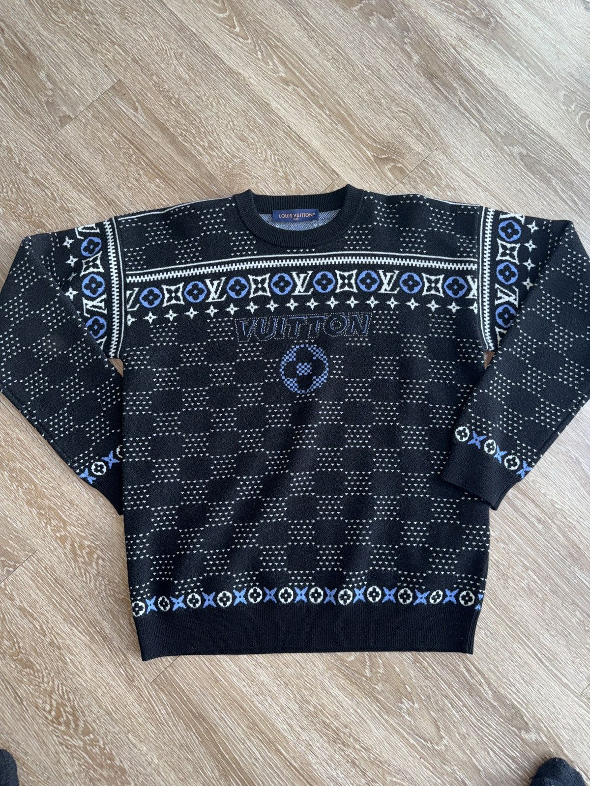 Louis Vuitton Louis Vuitton Jacquard Wool Pullover Size US L / EU 52-54 / 3 - 1 Thumbnail