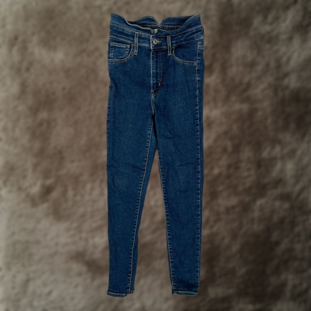 Levi's Levi's Mile High Super Skinny Ankle Jeans Womens 26 Blue High Rise Stretch Denim Size 26" / US 2 / IT 38 - 1 Thumbnail
