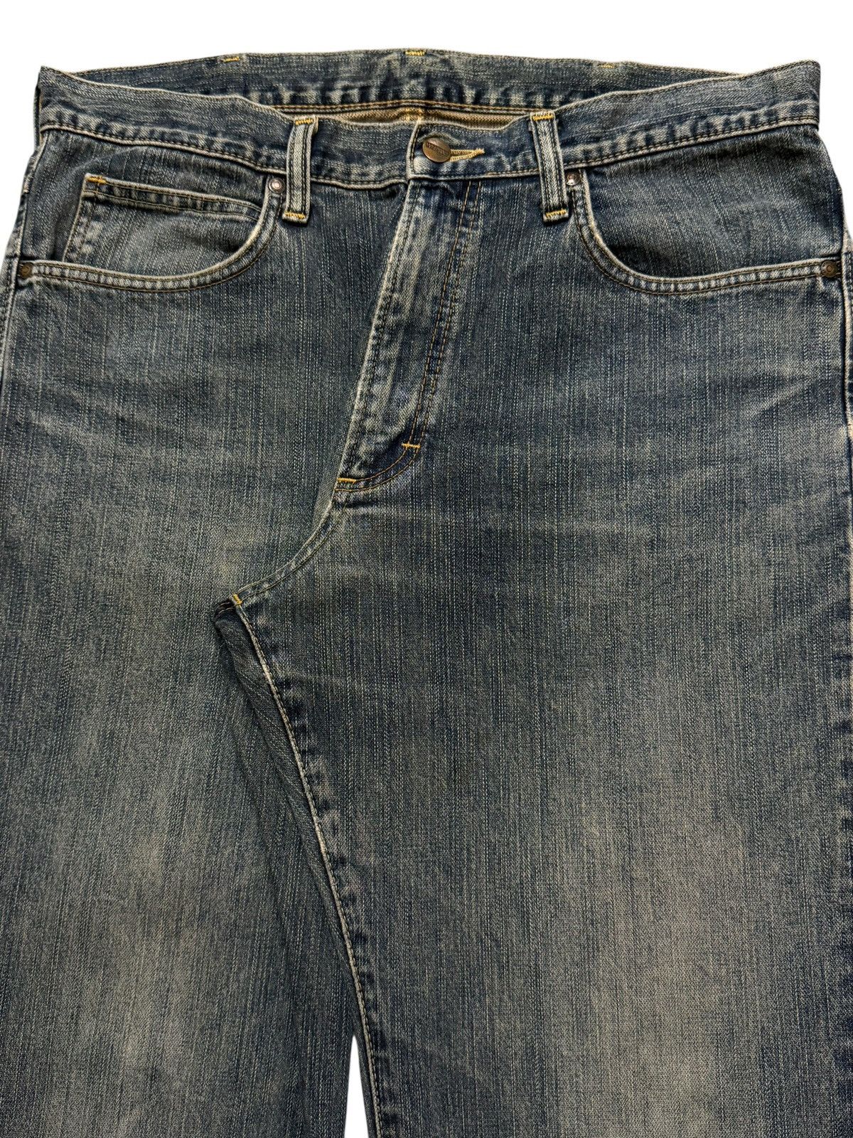 Wrangler Vintage 90s Wrangler Retro Blue Faded Wash Wide Leg Loose Size US 34 / EU 50 - 3 Thumbnail