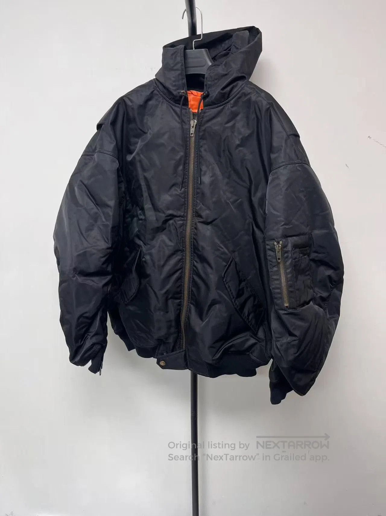 Balenciaga Balenciaga Logo Print Hooded Jacket Men's. Size US S / EU 44-46 / 1 - 2 Thumbnail
