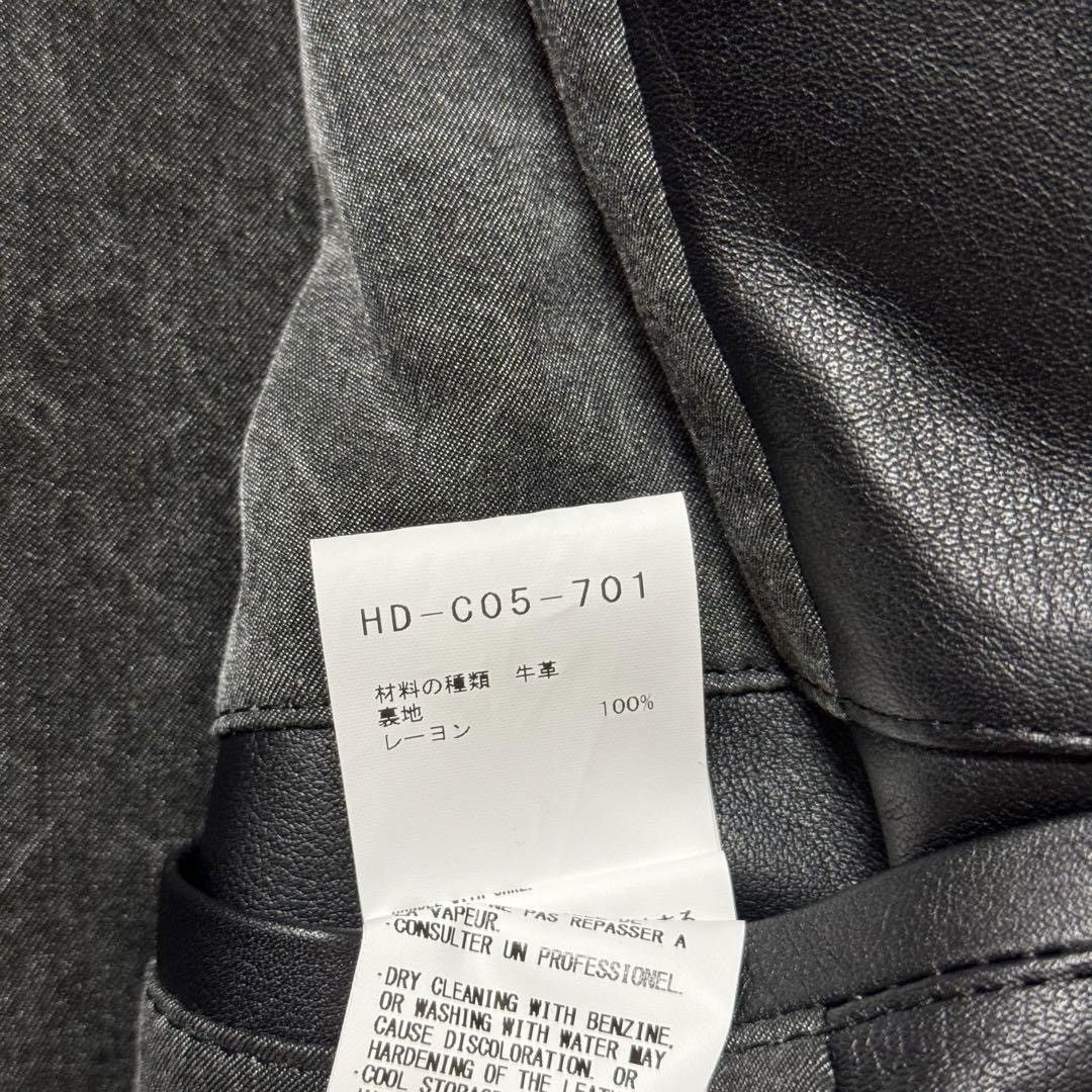 Isamu Katayama Backlash × Yohji Yamamoto Yohji Yamamoto X BACKLASH Hood Leather Coat Size US L / EU 52-54 / 3 - 7 Thumbnail