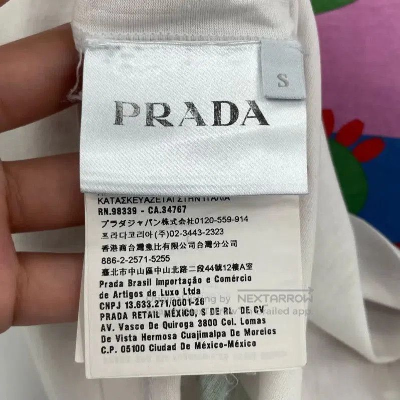 Prada Prada Summer White Cotton Short Sleeve T-Shirt. Size US S / EU 44-46 / 1 - 5 Thumbnail