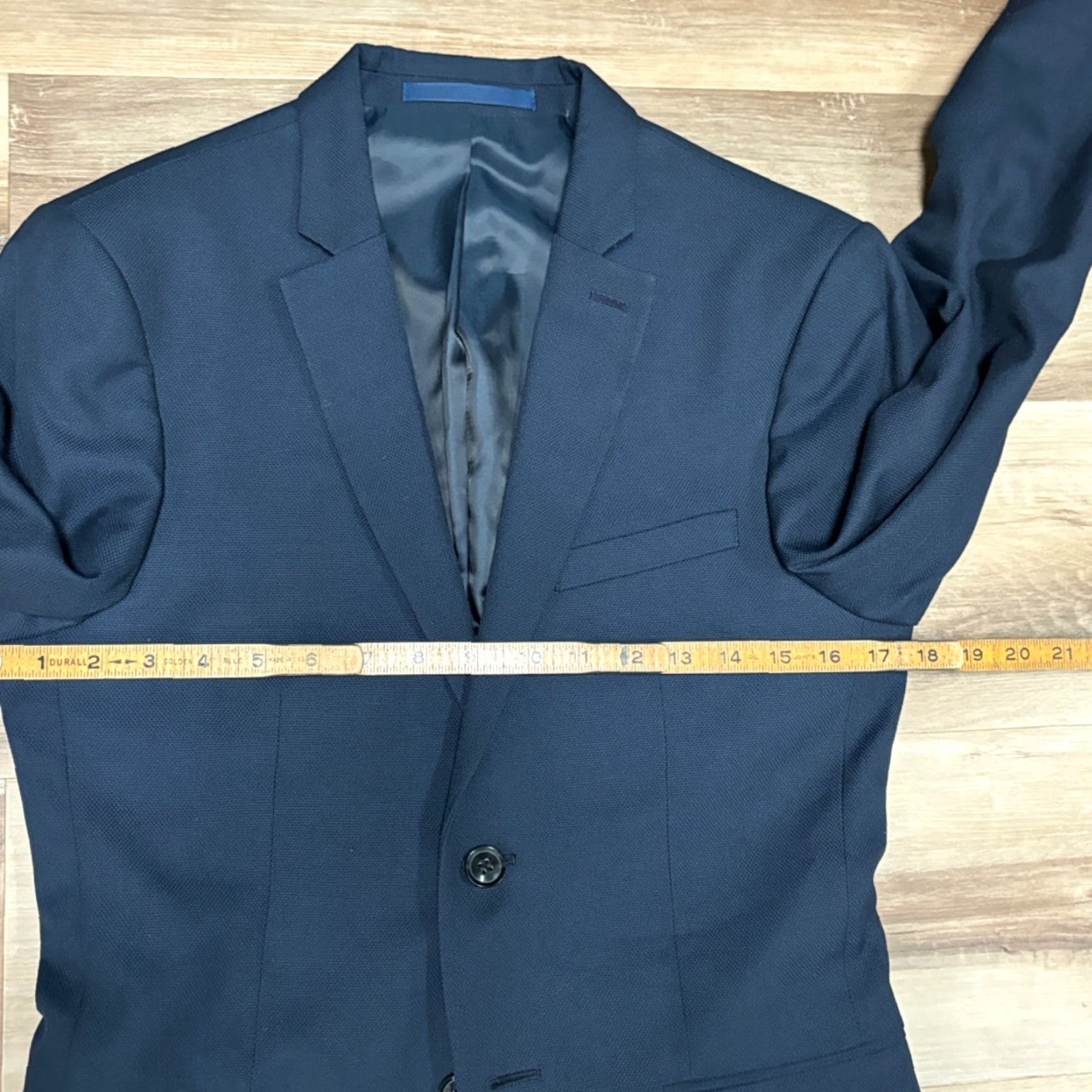 Topman Topman Blazer 36R Mens Navy Blue Sport Jacket 2 Button Size 36R - 6 Thumbnail