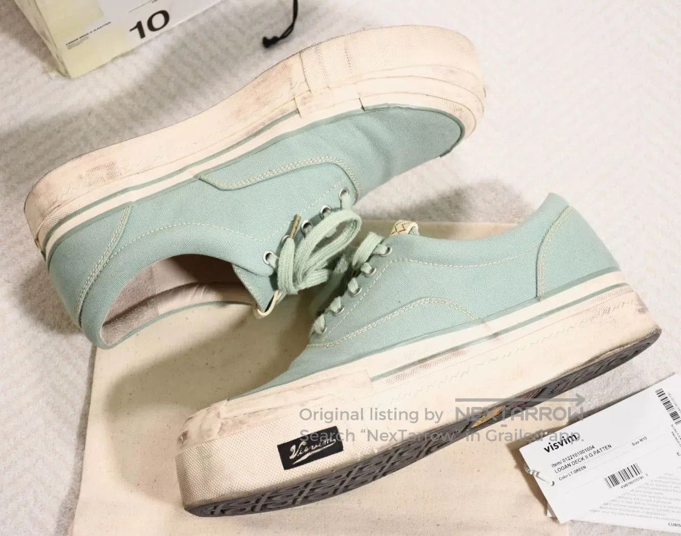 Visvim Visvim 22ss Deck Logan II Canvas Sneakers. Size US 10 / EU 43 - 5 Thumbnail