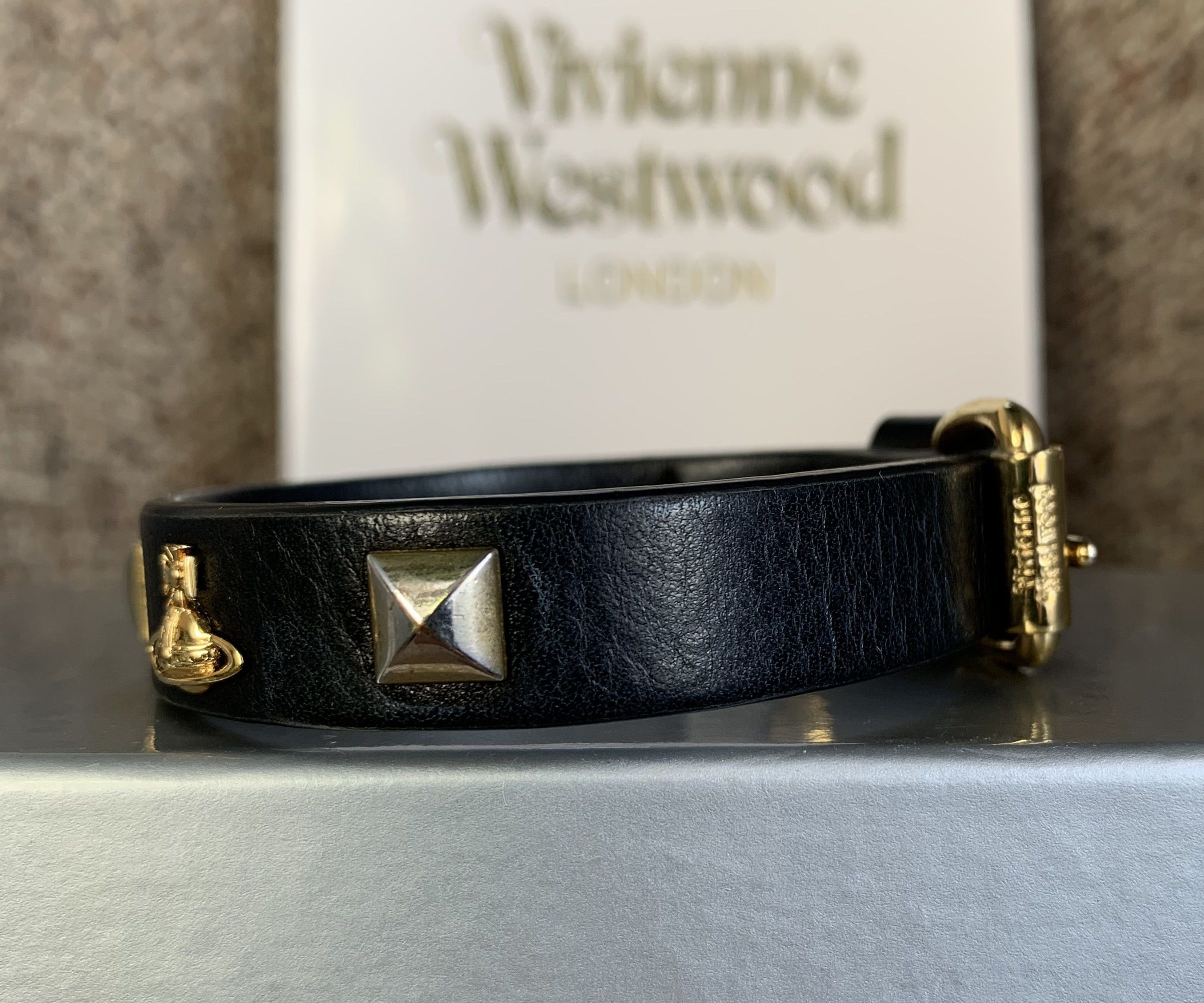 Vivienne Westwood S/S 2019 Vivienne Westwood Norfolk Leather Bracelet + Box Size ONE SIZE - 5 Thumbnail