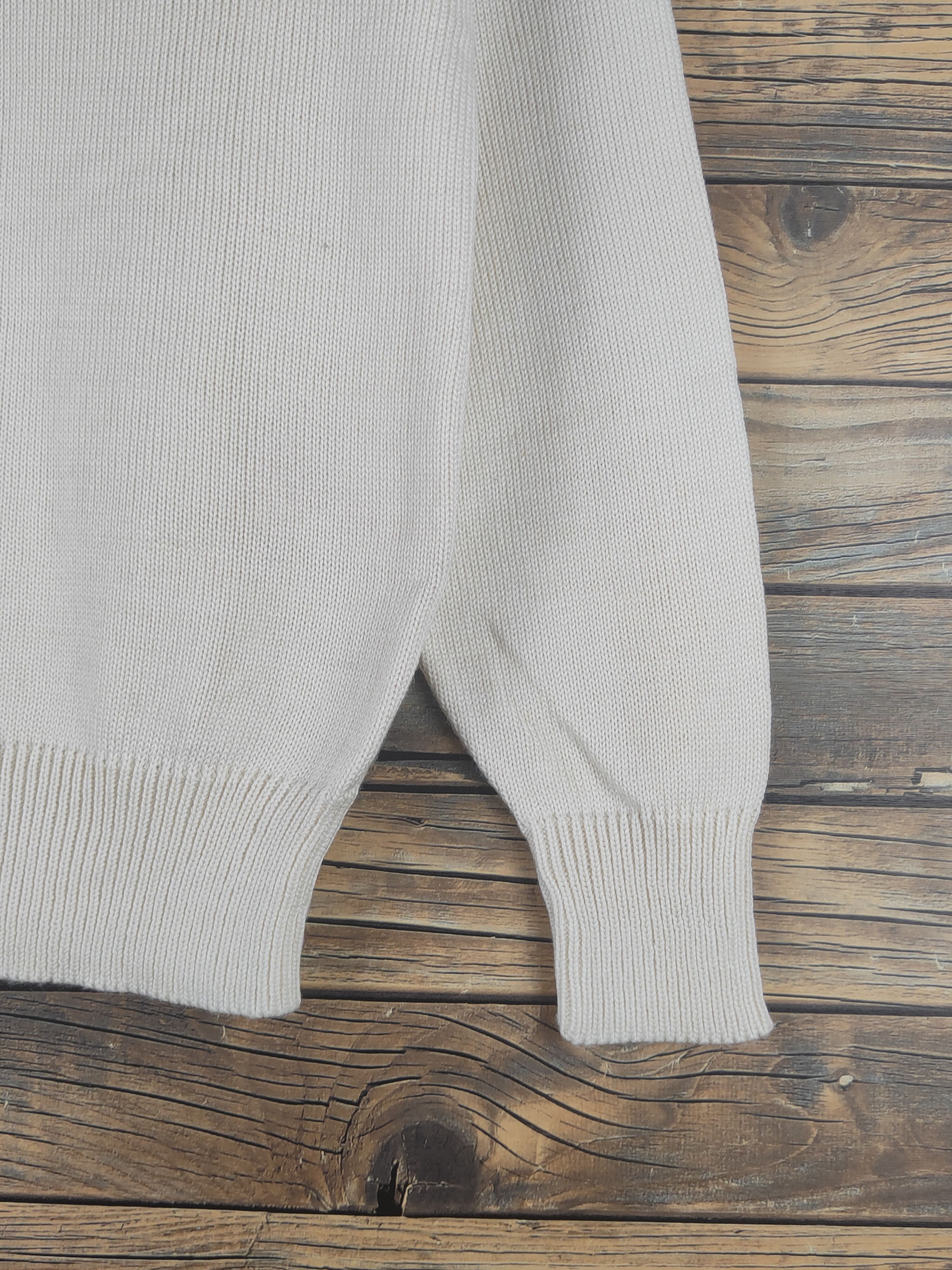 Homespun Knitwear × Japanese Brand × Vintage 24Carat Ivory Knitwear Sweatshirts #W1206 Size M / US 6-8 / IT 42-44 - 7 Thumbnail