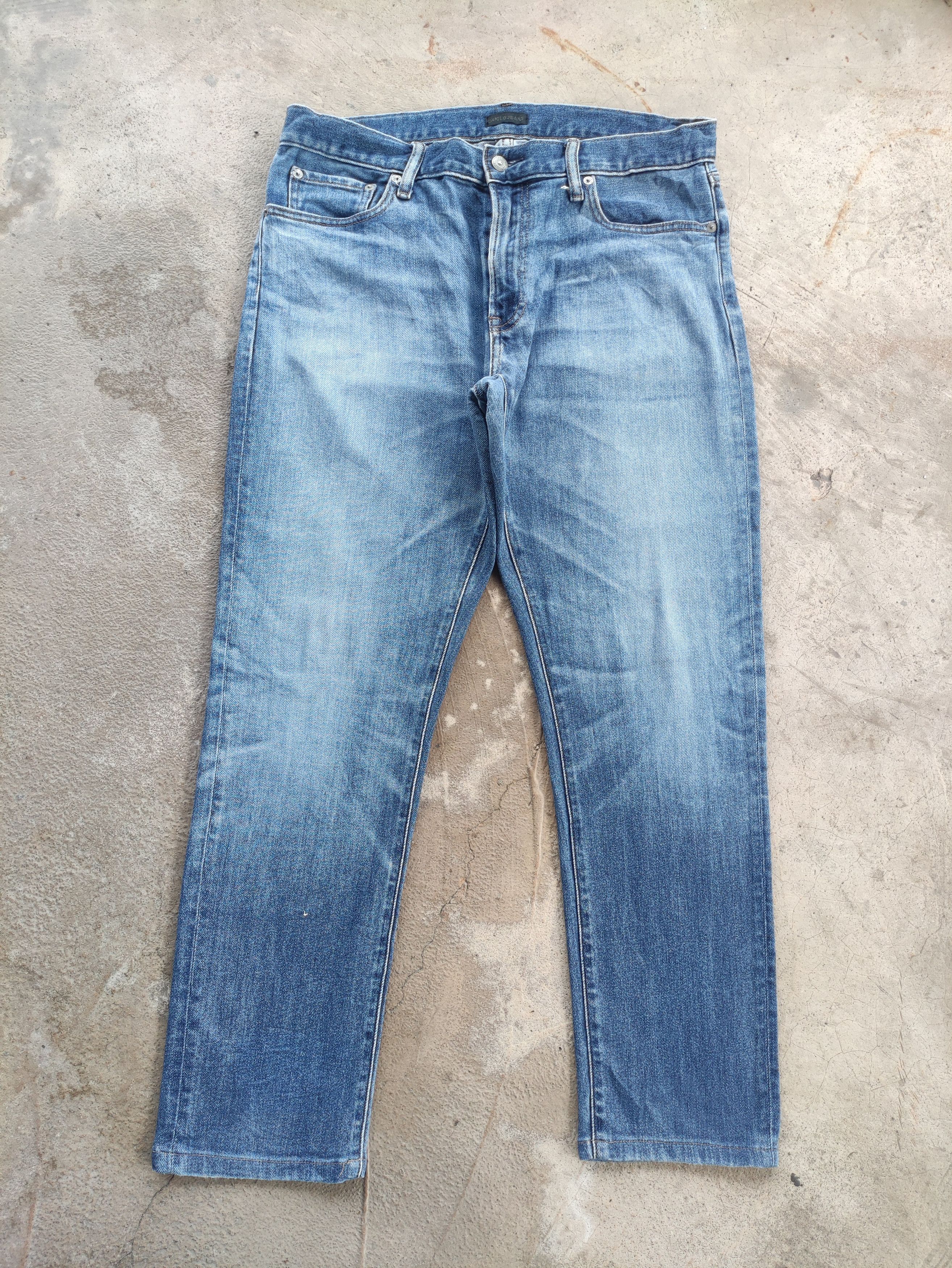 Japanese Brand Vintage Japanese Jean Distressed Faded Denim Size US 35 - 1 Thumbnail