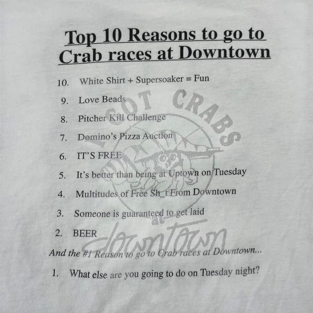 Gildan × Vintage Vintage Y2K I Got Crabs Downtown Funny T-Shirt Size US XL / EU 56 / 4 - 5 Thumbnail
