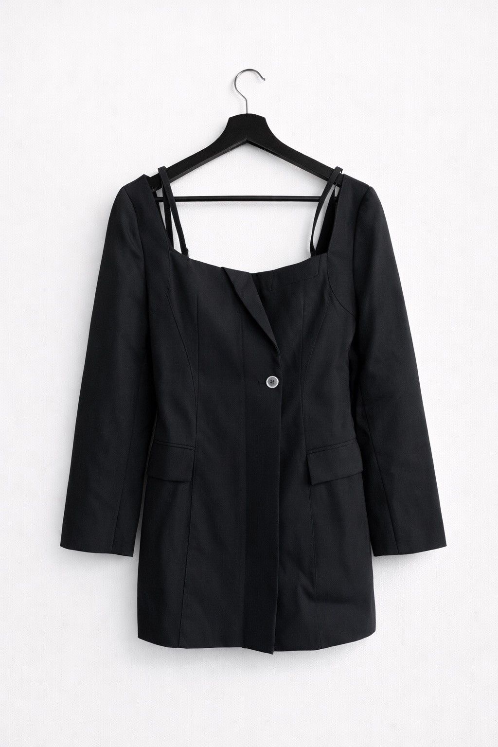 Jacquemus Jacquemus La Montagne Black Tailored Wool Jacket Top Size S / US 4 / IT 40 - 3 Thumbnail