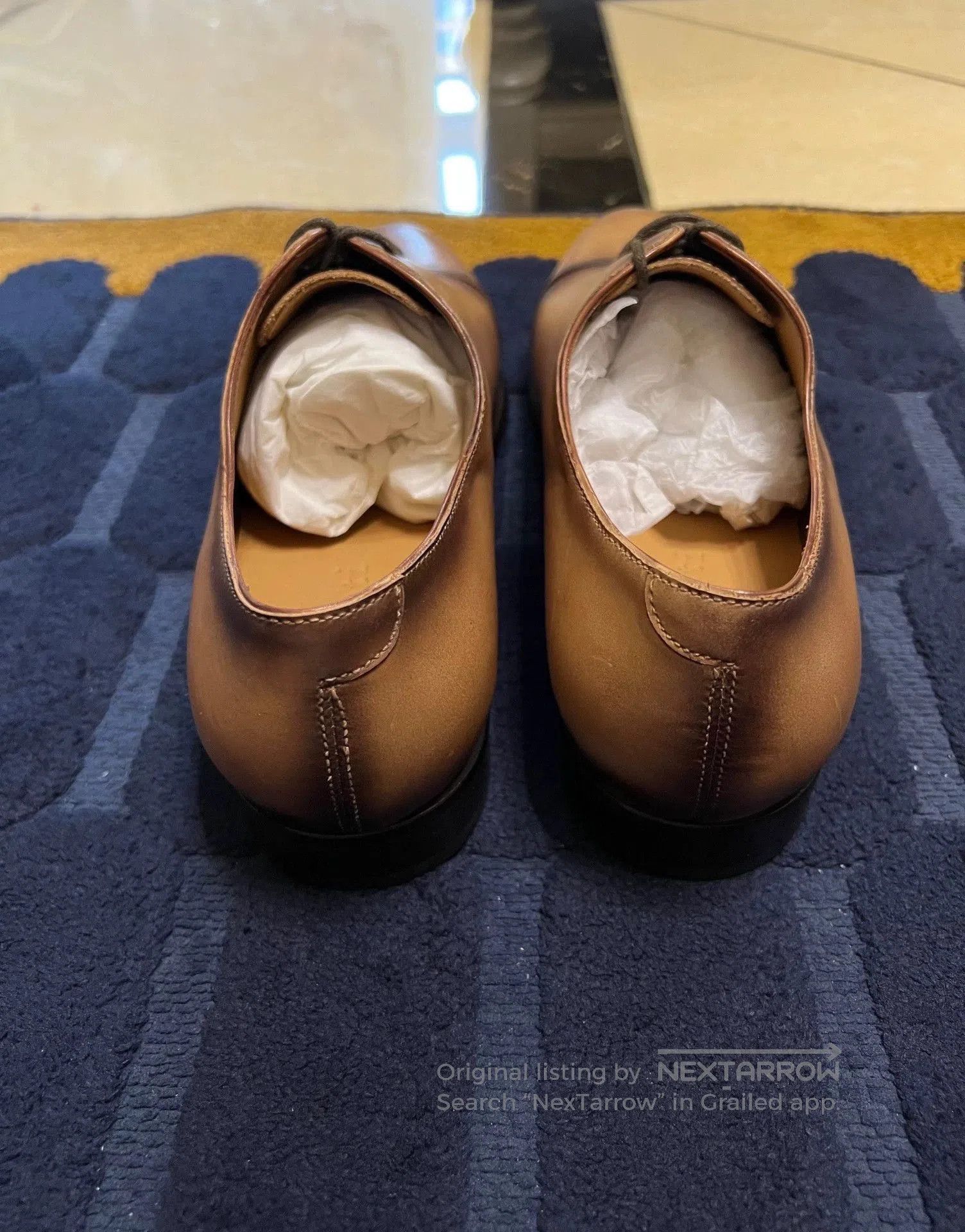 Berluti Beige Leather Formal Lace-Up Shoes Size 6. Size US 6 / EU 39 - 5 Thumbnail