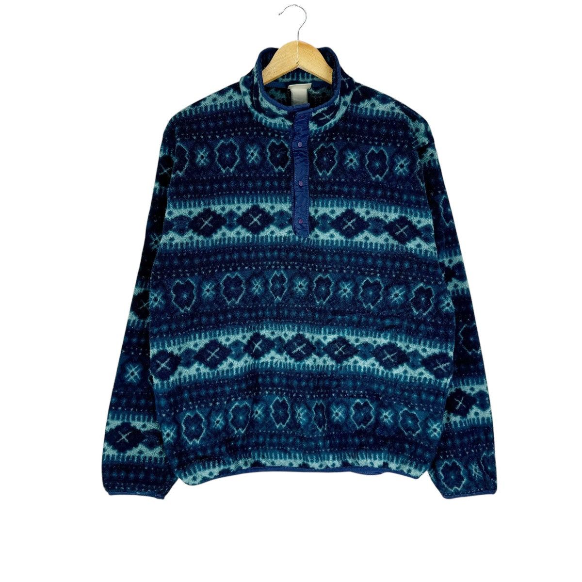 L.L. Bean ☀️90s LL BEAN FLEECE SNAP BUTTON JACKET Size US M / EU 48-50 / 2 - 2 Thumbnail