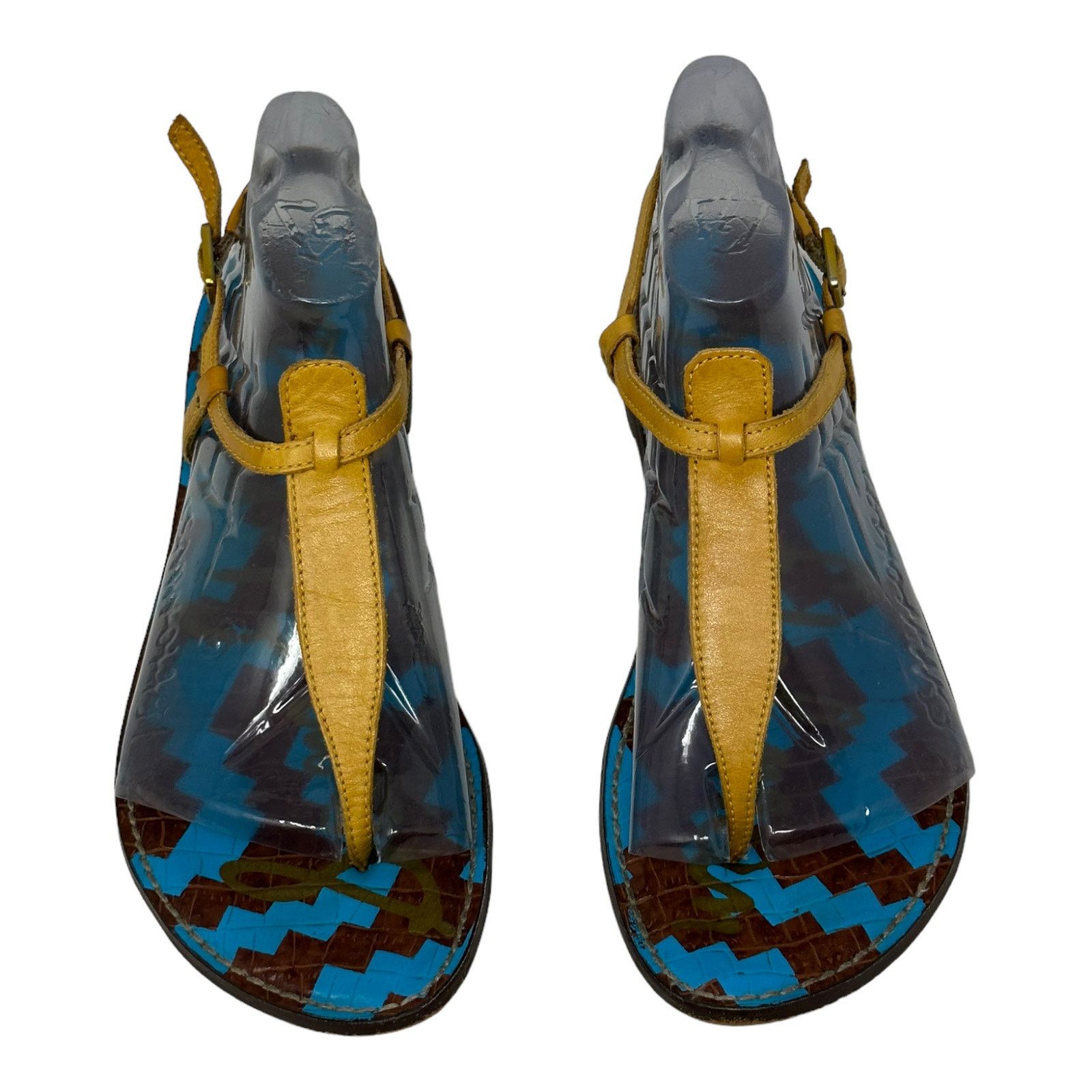 Sam Edelman Sam Edelman yellow flat sandals size 9M Size US 9 / IT 39 - 1 Thumbnail