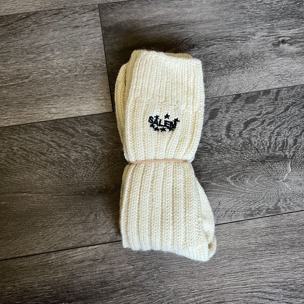 S4LEM S4LEM Salem Wool Socks Beige New Size ONE SIZE - 2 Thumbnail