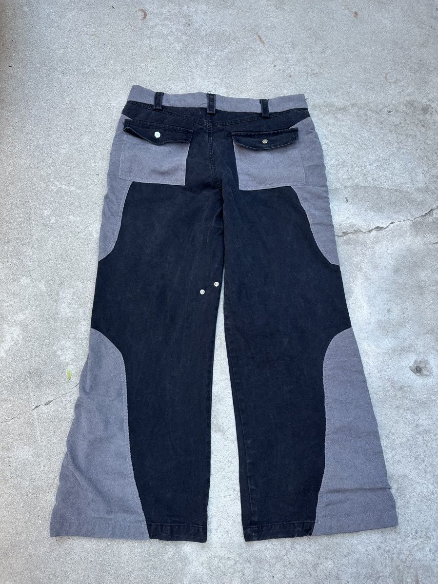 Trendt Vision Trent Vision Black & Grey corduroy flared pants Size US 30 / EU 46 - 3 Thumbnail